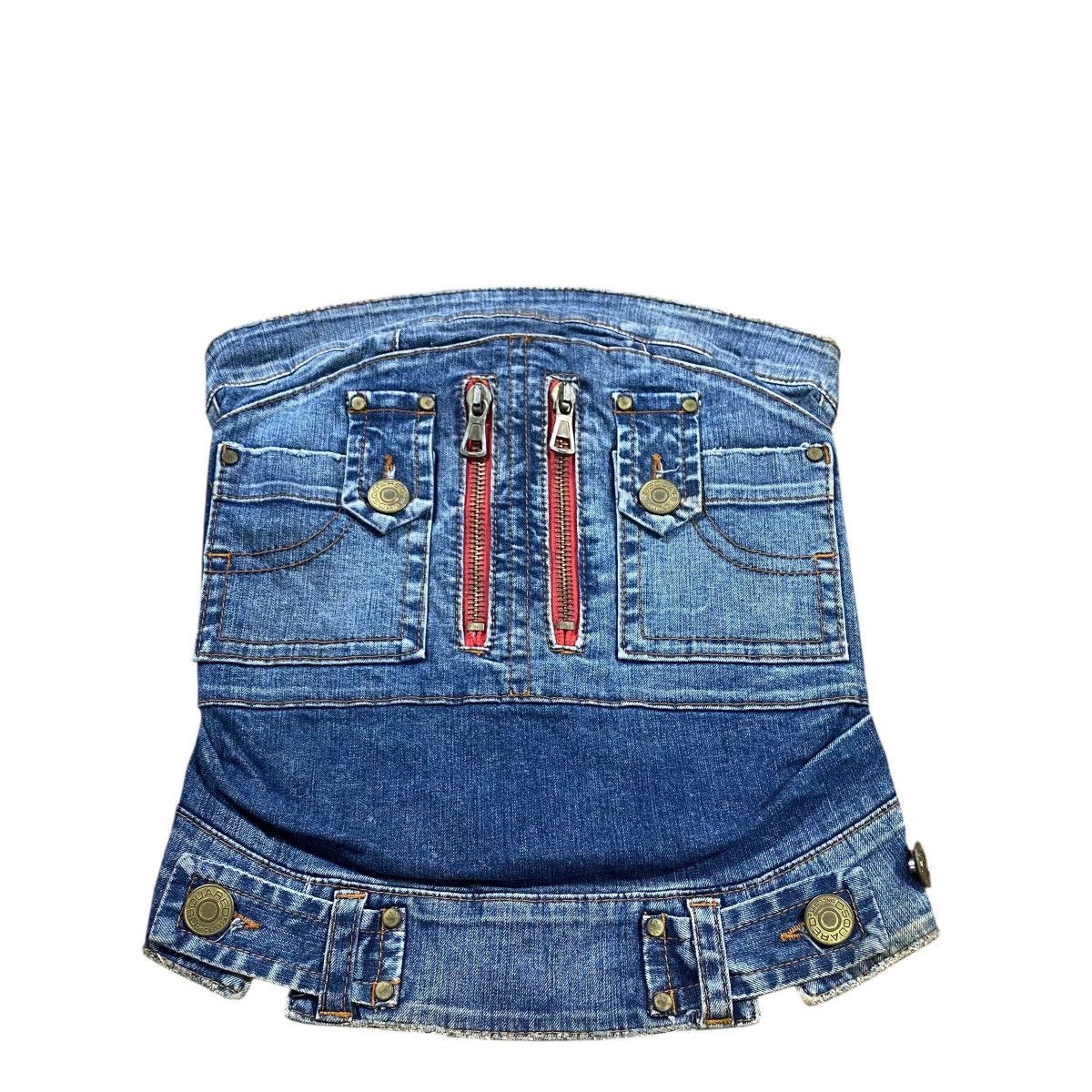 Dsquared2 Dsquared2 Denim Strapless Bustier Corset Style Strapless Size S / US 4 / IT 40 - 6 Thumbnail