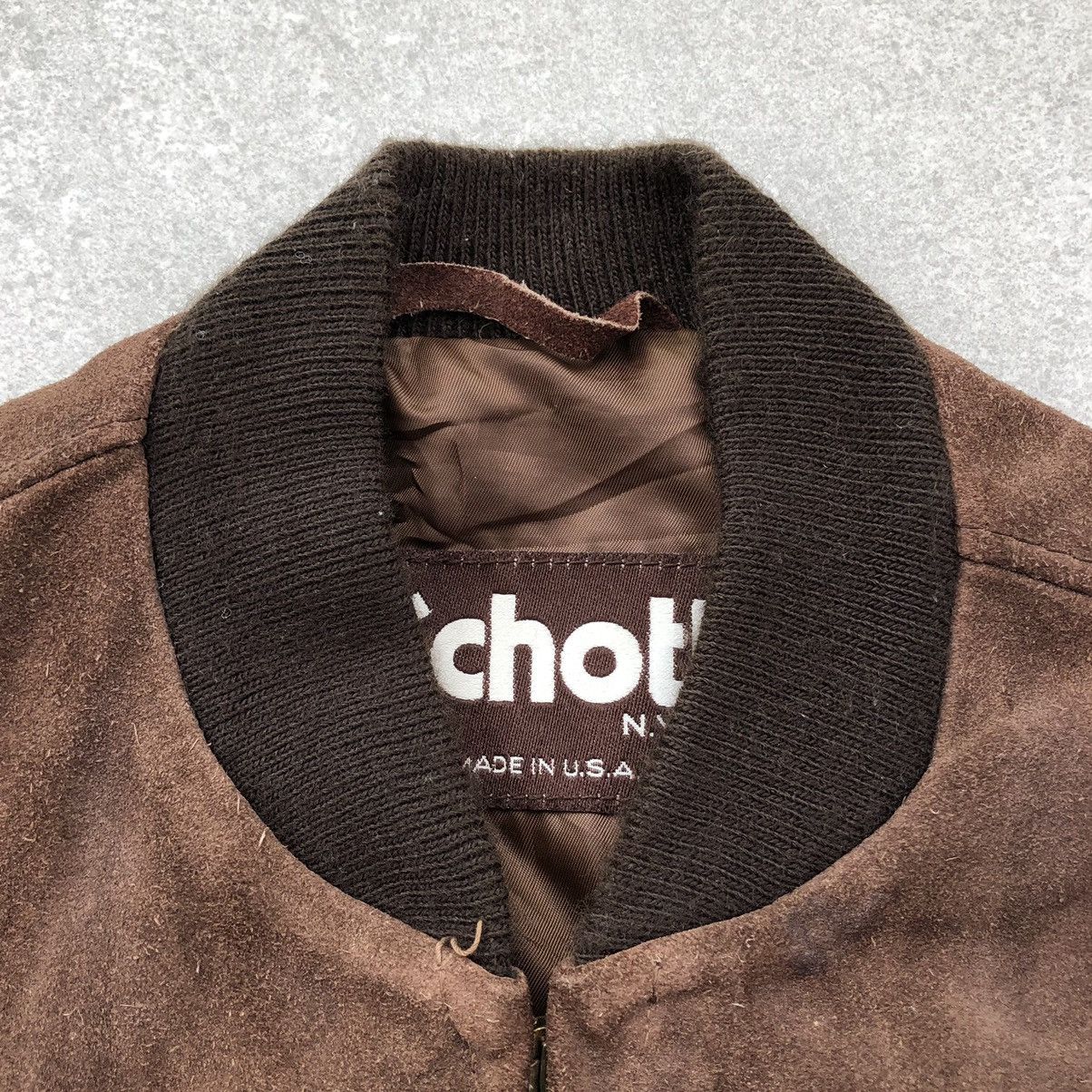 Schott Vintage SCHOTT NYC Suede Leather Bomber Jacket USA 🇺🇸 Size US M / EU 48-50 / 2 - 8 Thumbnail