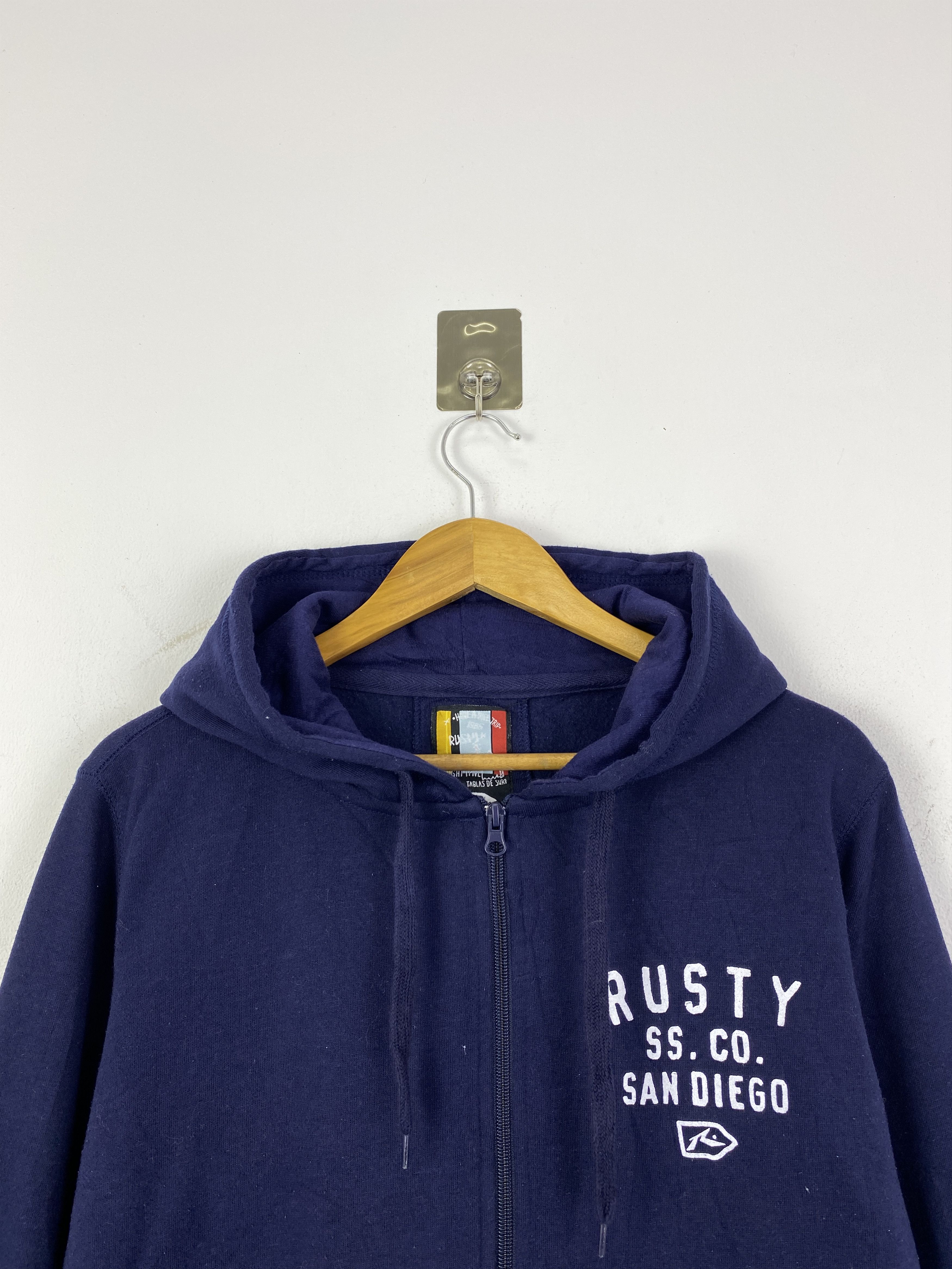 Rusty Vintage Rusty SS.CO San Diego Zip Up Hoodie SH0194 Size US M / EU 48-50 / 2 - 2 Thumbnail