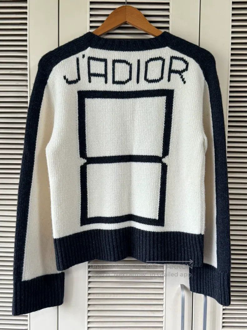 Dior Dior No. 8 slogan knitted sweater Size XS / US 0-2 / IT 36-38 - 2 Thumbnail