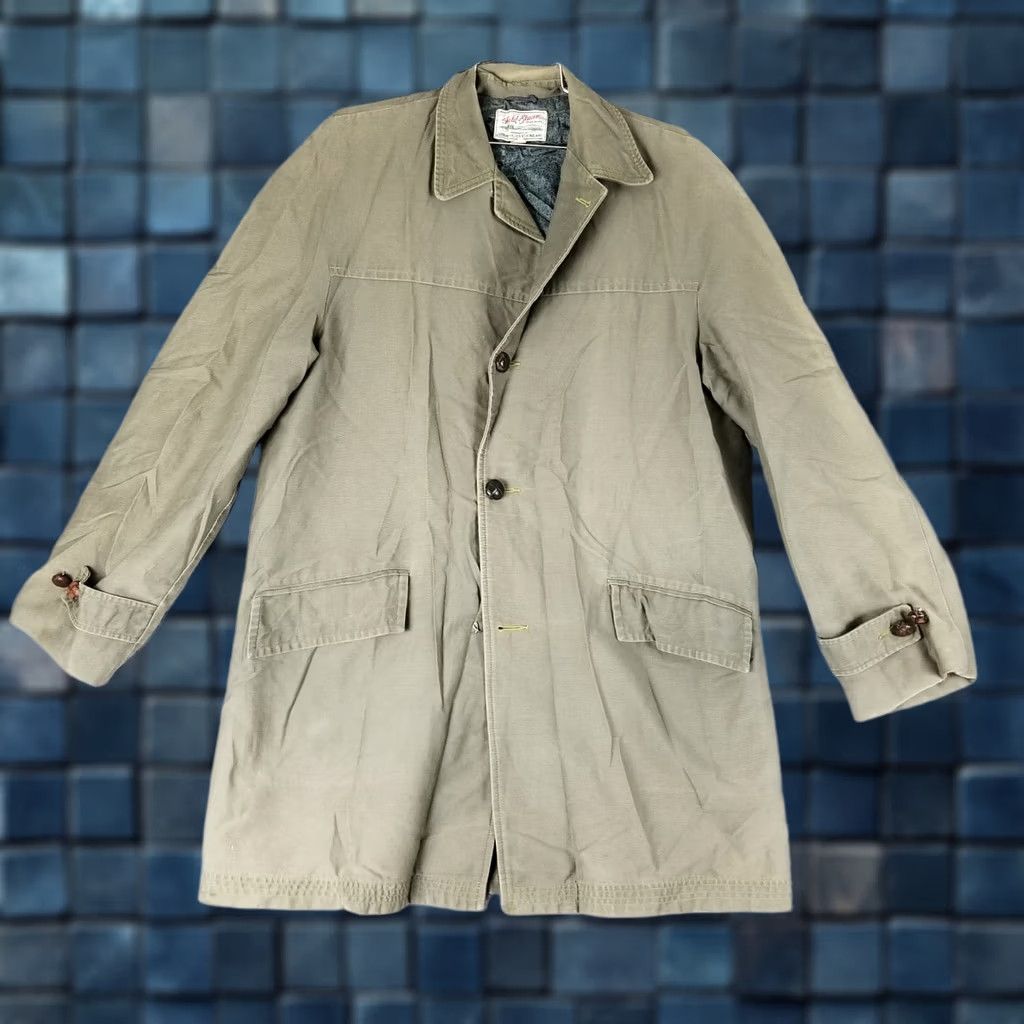 Vintage Vintage Field & Stream Hunting Field Jacket L Large Green Canvas Cotton Chore Coat Mens Jacket Size US L / EU 52-54 / 3 - 1 Thumbnail