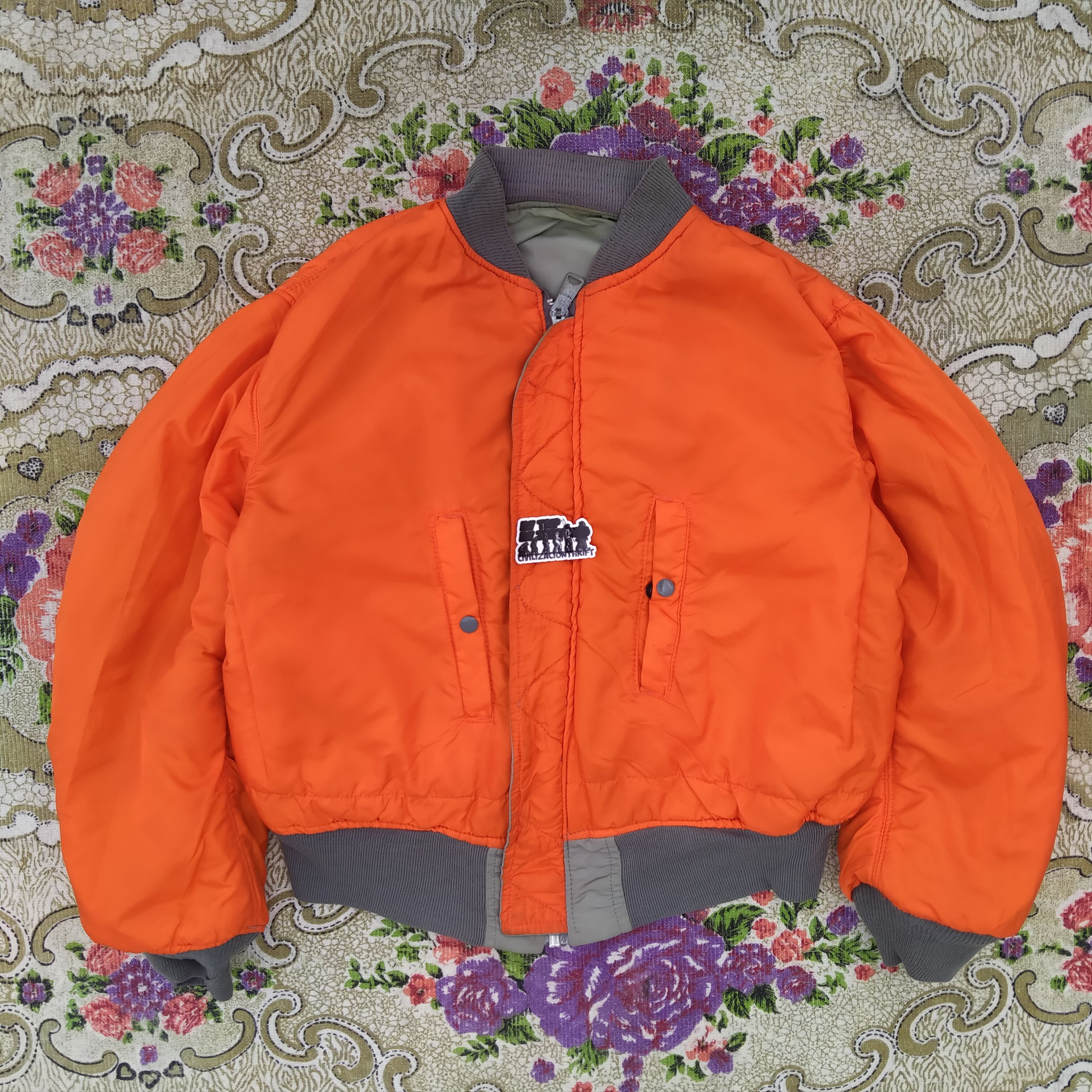 Alpha Industries × Vintage Vintage Alpha Industries 70s MA-1 Bomber Jacket Size US L / EU 52-54 / 3 - 4 Thumbnail