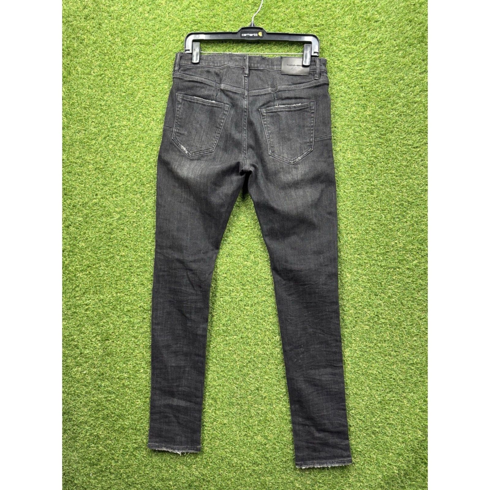J Brand Purple Brand Jeans Slim Fit 30 Black Denim Distressed 5-Pocket Men’s Regular Size 30 Distressed Vintage? No (but 90s/2000s vibes) - Mens Jeans Size US 30 / EU 46 - 2 Thumbnail