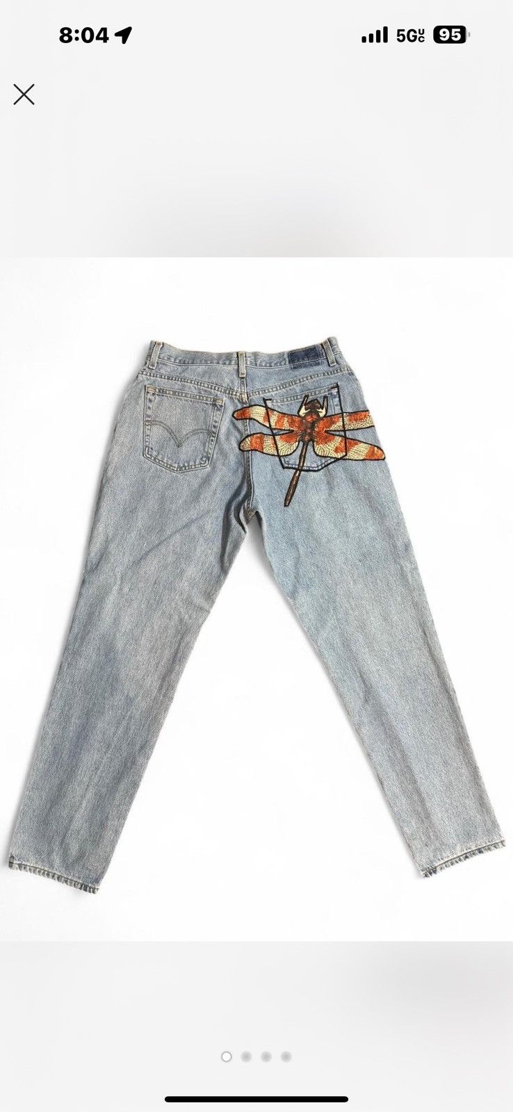 Levi's custom dragonfly Levi’s Size 38" / US 16 / IT 52 - 1 Thumbnail