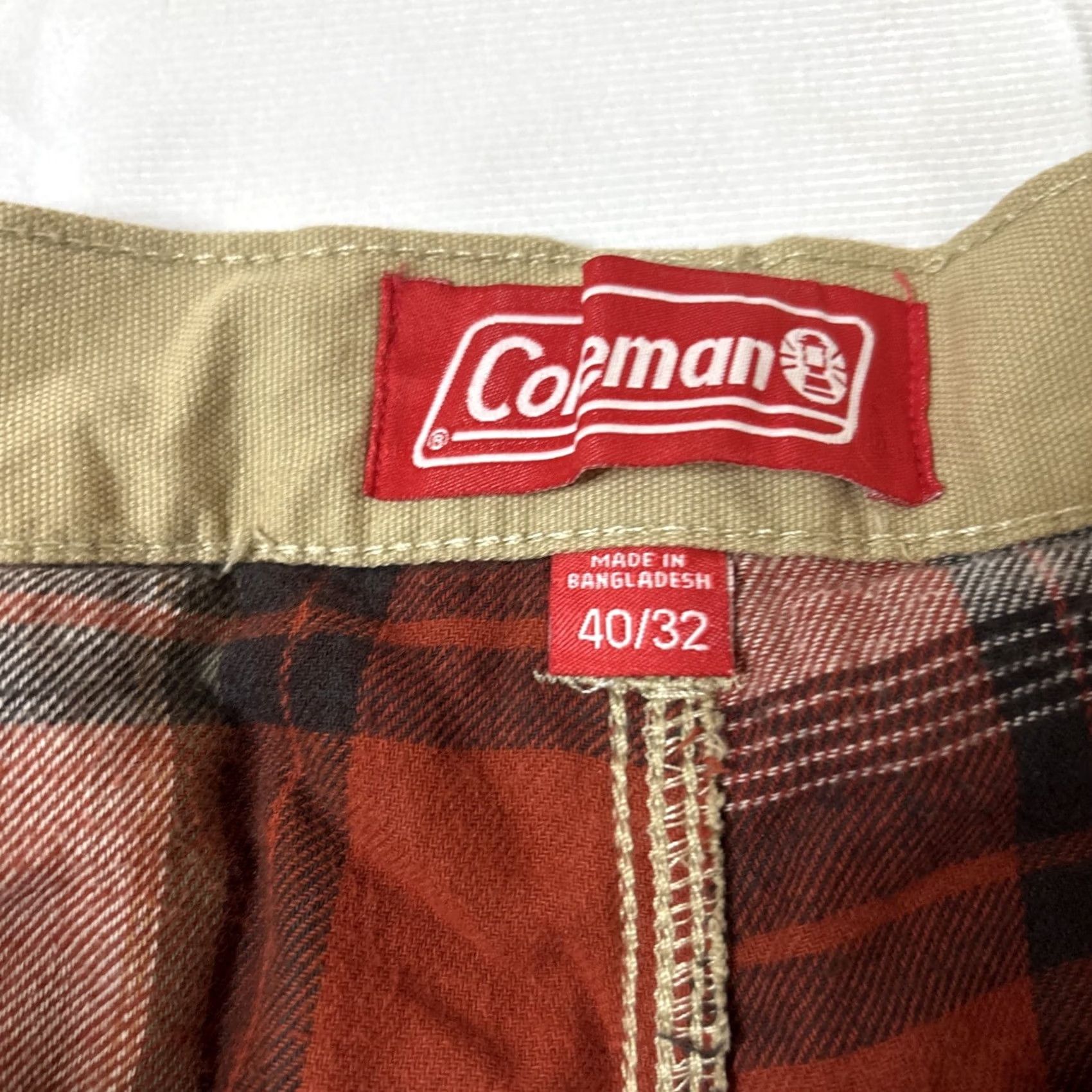 Vintage Coleman Chino Work Pants 40x32 Brown Canvas Fleece Blanket Lined Straight Leg Mens Regular Cotton Canvas Jeans Waist 40 Inseam 32 Vintage No Size US 40 / EU 56 - 4 Thumbnail