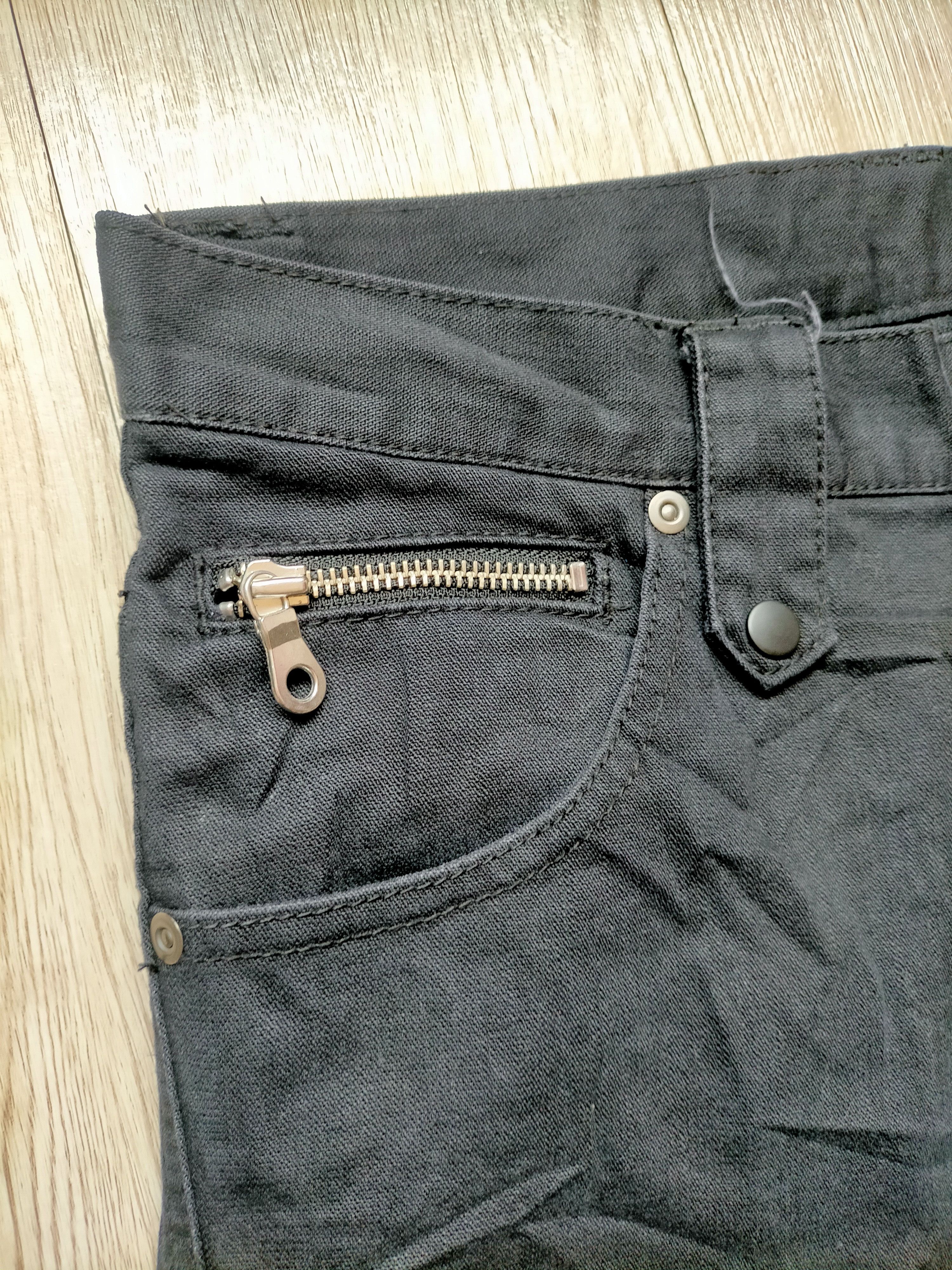 Tete Homme Tete Homme Flare Jeans Bondage Punk Style Black Denim Size US 30 / EU 46 - 8 Thumbnail