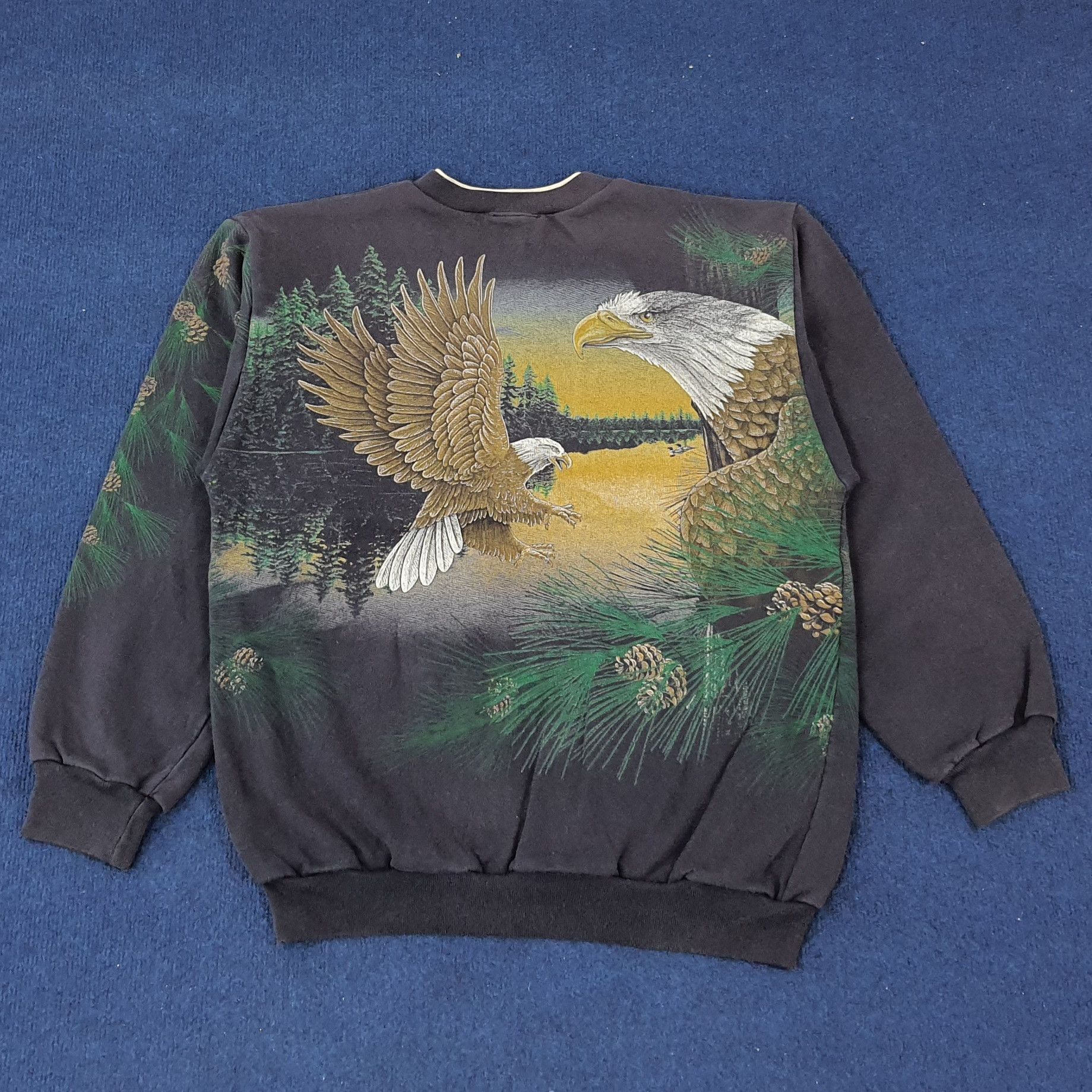 Vintage Vintage EAGLE ART Design Style Sweatshirt Size US M / EU 48-50 / 2 - 3 Thumbnail