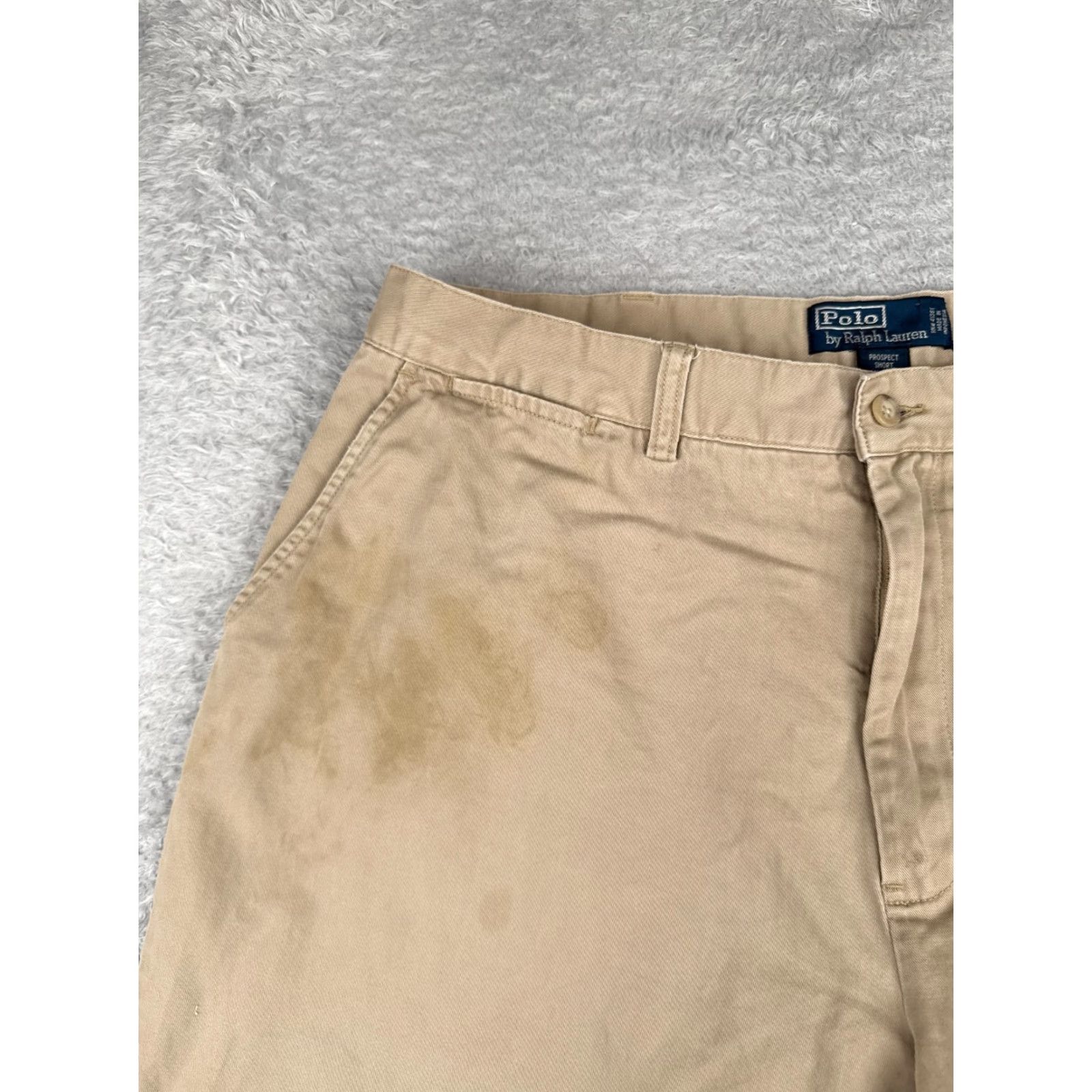 Polo Ralph Lauren Polo Ralph Lauren Shorts Men 38 Beige Classic Chino Zip Fly Prospect Cotton 9" Size US M / EU 48-50 / 2 - 4 Thumbnail