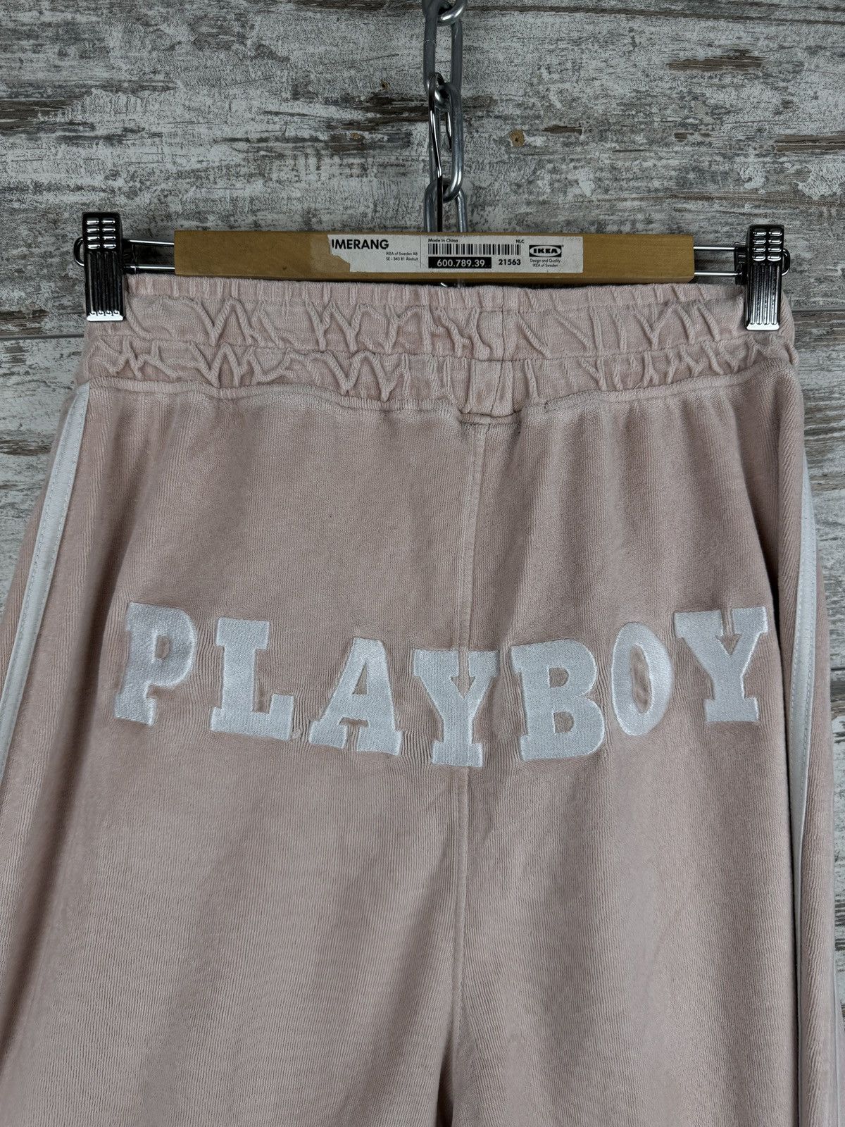 Playboy Women’s Playboy Pink pants velvet corduroy y2k big logo Size 34" / US 12 / IT 48 - 8 Thumbnail