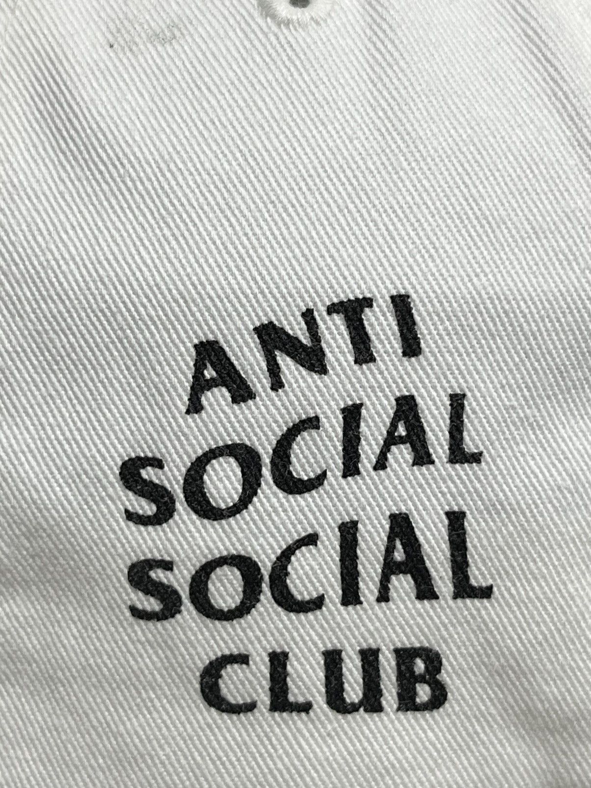 Anti Social Social Club Anti Social Social Club Early Yupoong White Dad Hat Size ONE SIZE - 2 Thumbnail