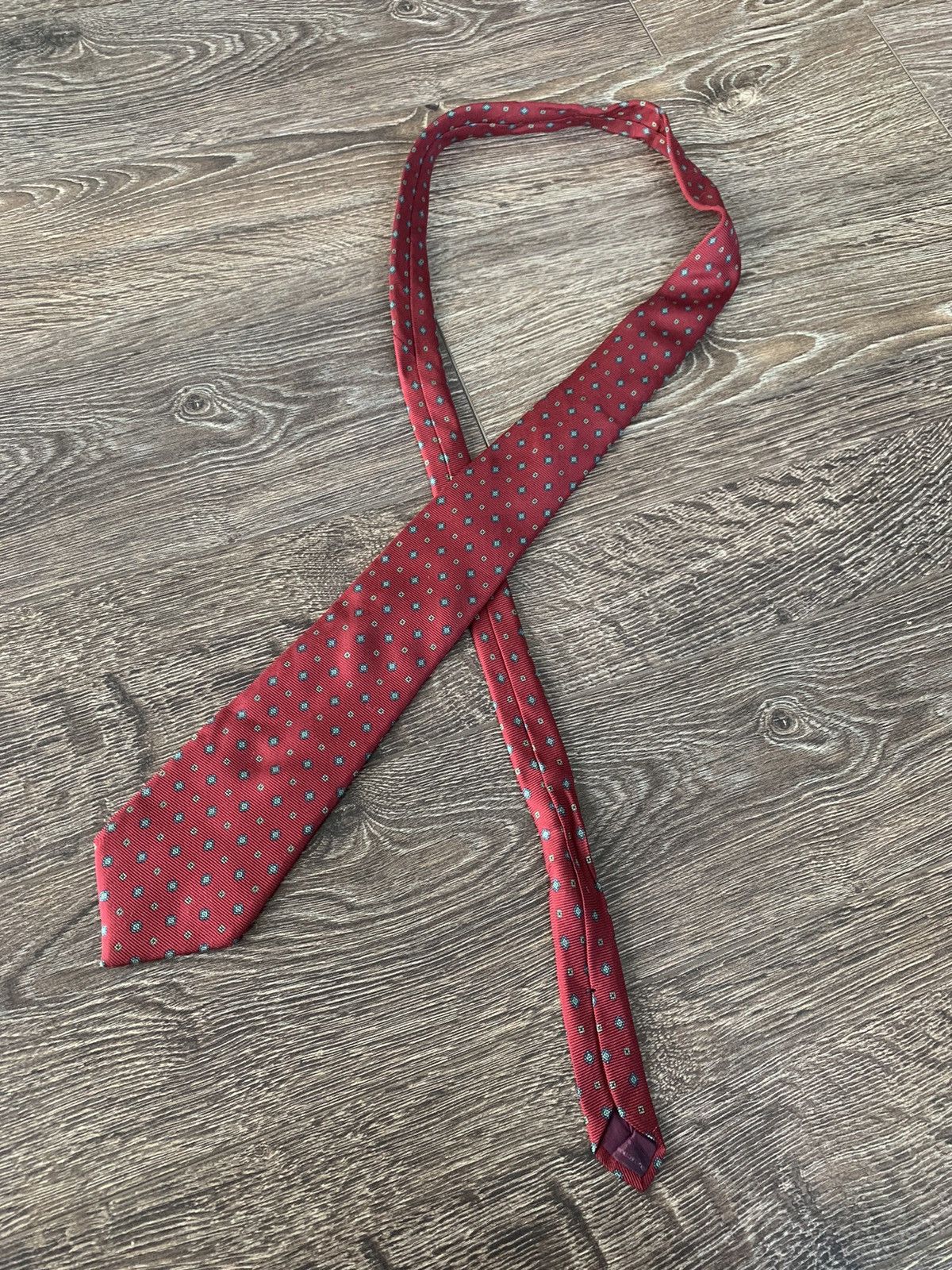 Designer × Other × Vintage tie in red for office work Size ONE SIZE - 1 Thumbnail