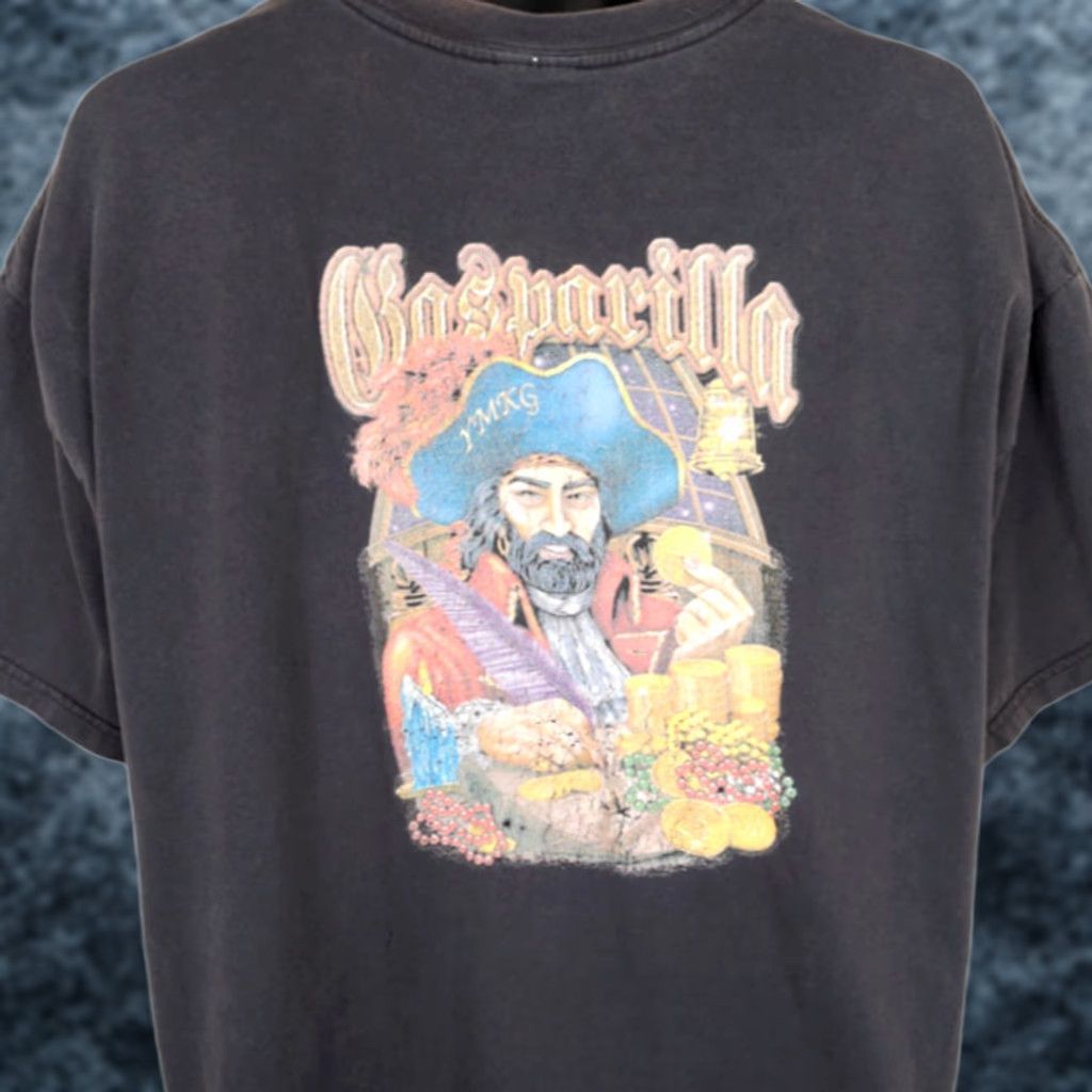 Vintage VINTAGE Gasparilla Pirate Festival T Shirt Mens XL Black Y2K Tampa Florida Size US XL / EU 56 / 4 - 1 Thumbnail