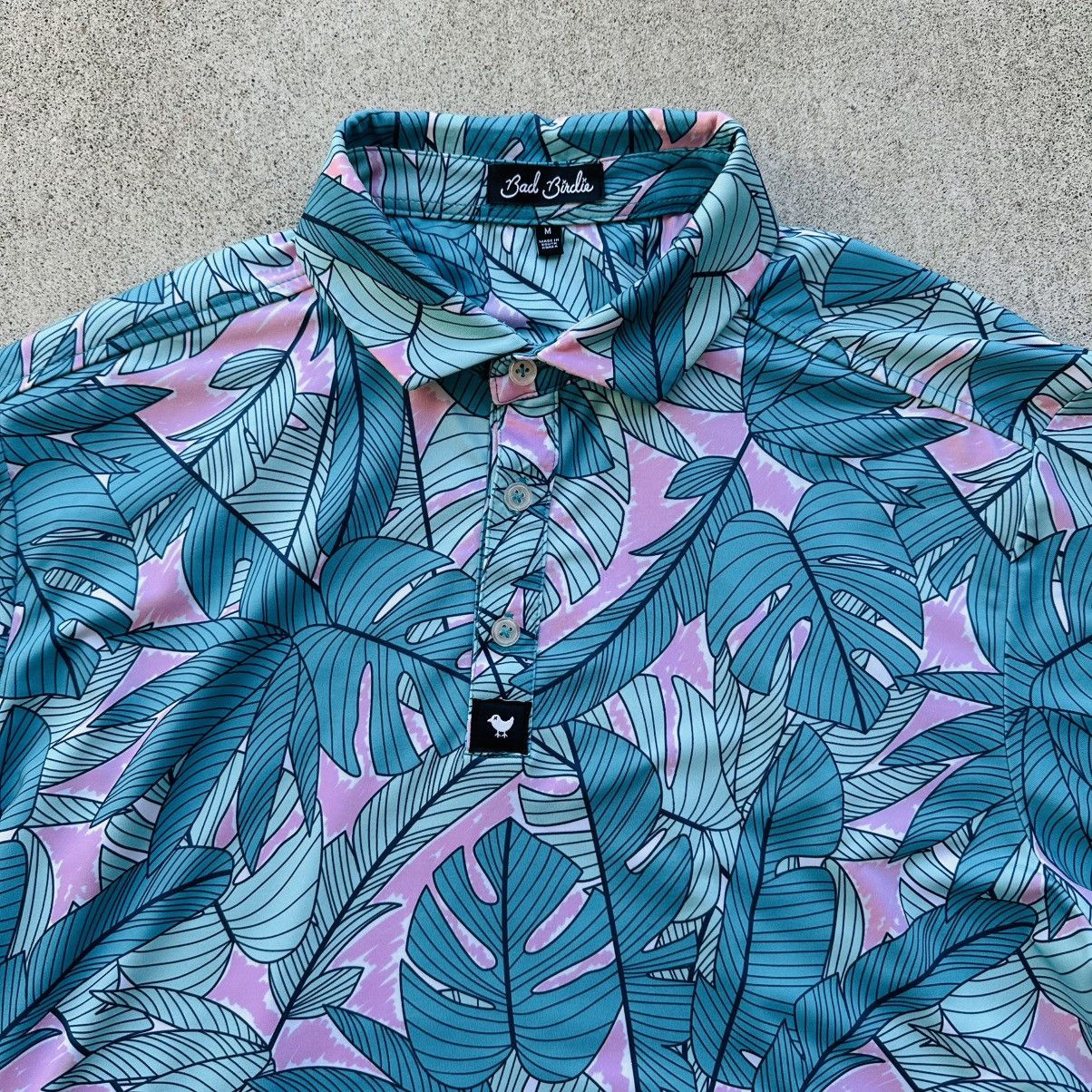 Bad Birdie Bad Birdie Golf Polo Shirt Men Size Medium Floral AOP Size US M / EU 48-50 / 2 - 2 Thumbnail