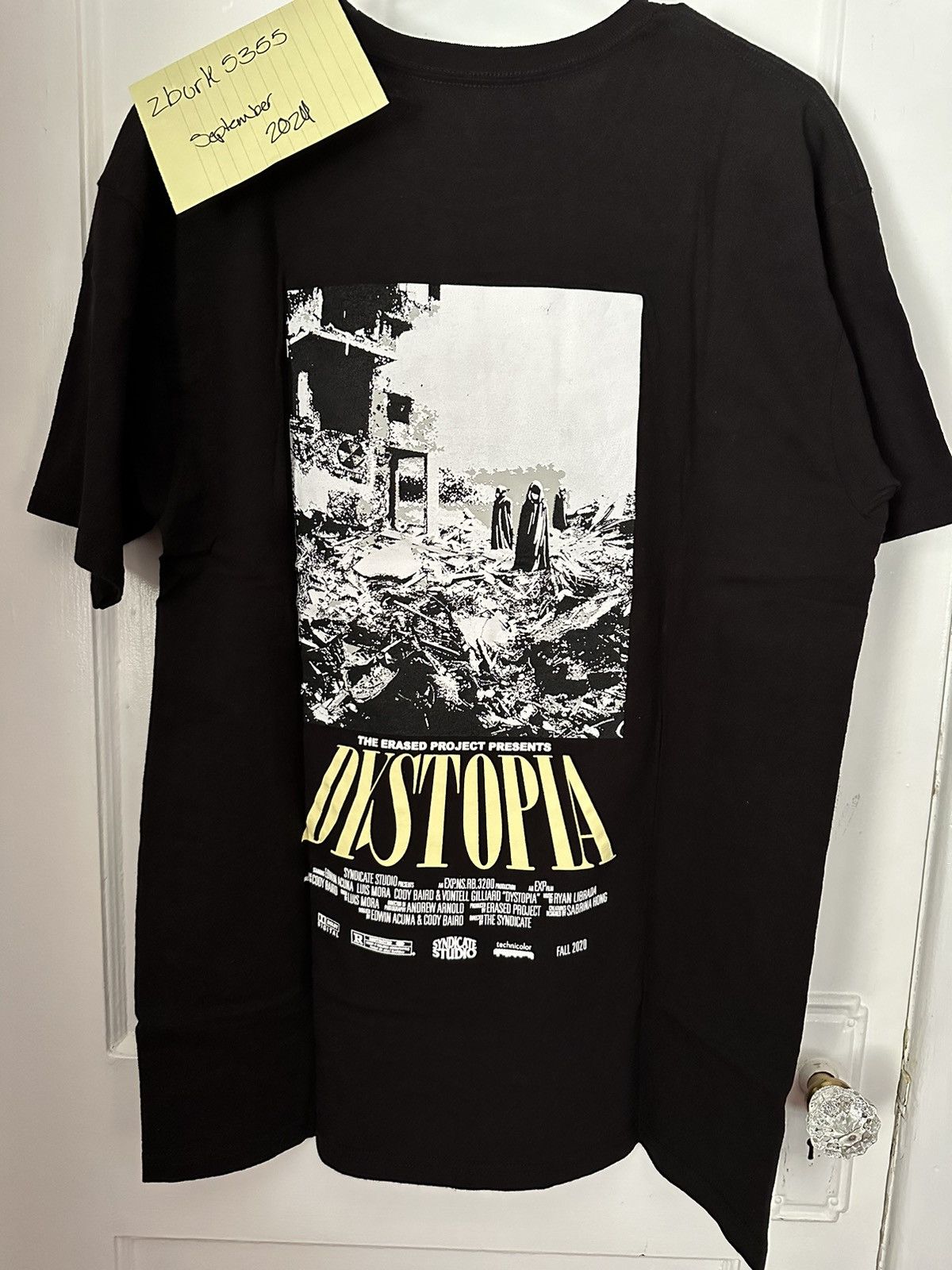 Erased Project Erased Project - Dystopia Movie Tshirt - Black - Large Size US L / EU 52-54 / 3 - 2 Thumbnail