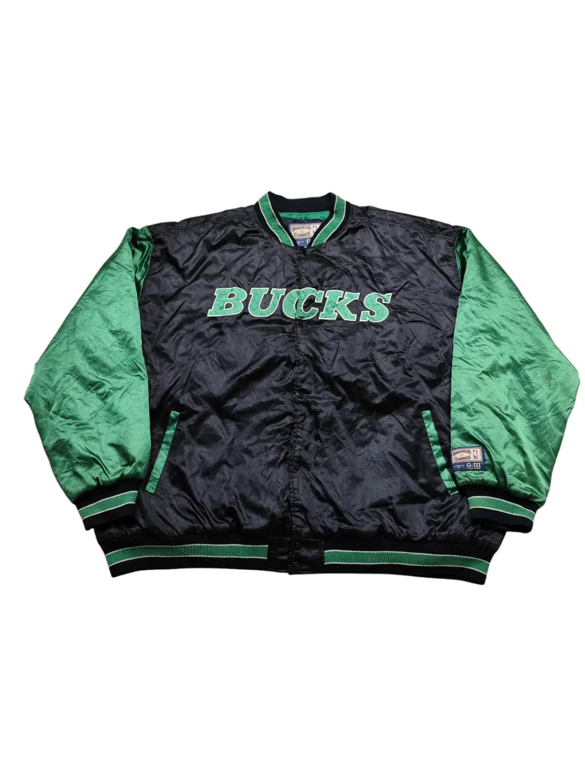 NBA 90s NBA milwaukee bucks bomber jacket oversized Size US XXL / EU 58 / 5 - 2 Thumbnail