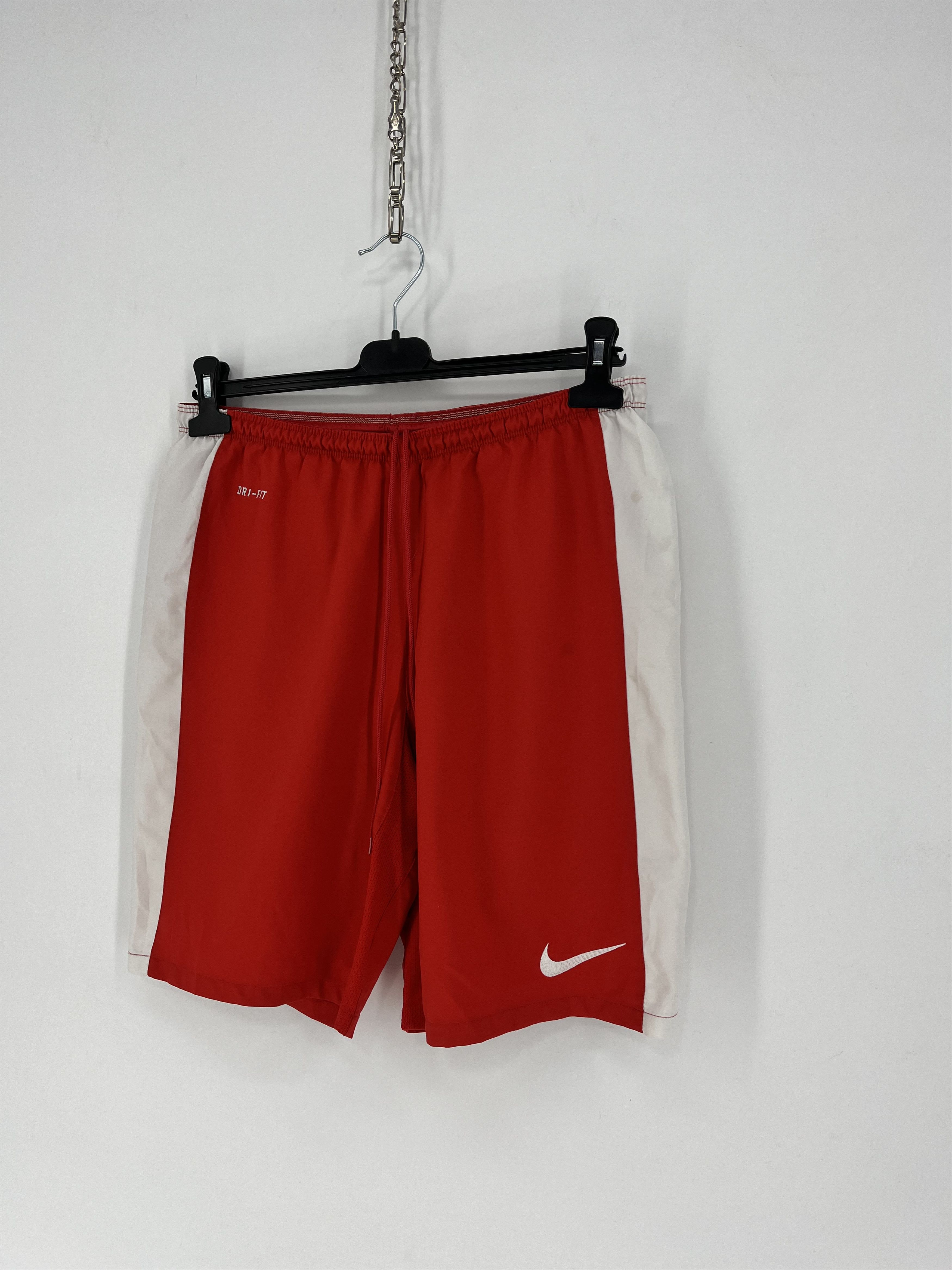Nike 90s Vintage Nike Red Nylon Mini Swoosh Shorts Travis Sty Size US 32 / EU 48 - 3 Thumbnail