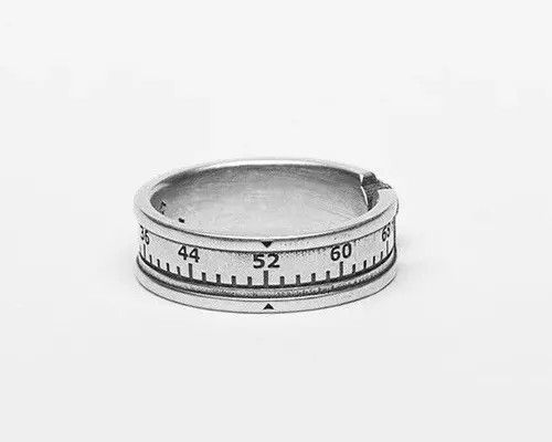 Jewelry Silver Measuring Ruler Resizable Ring Size ONE SIZE - 2 Thumbnail