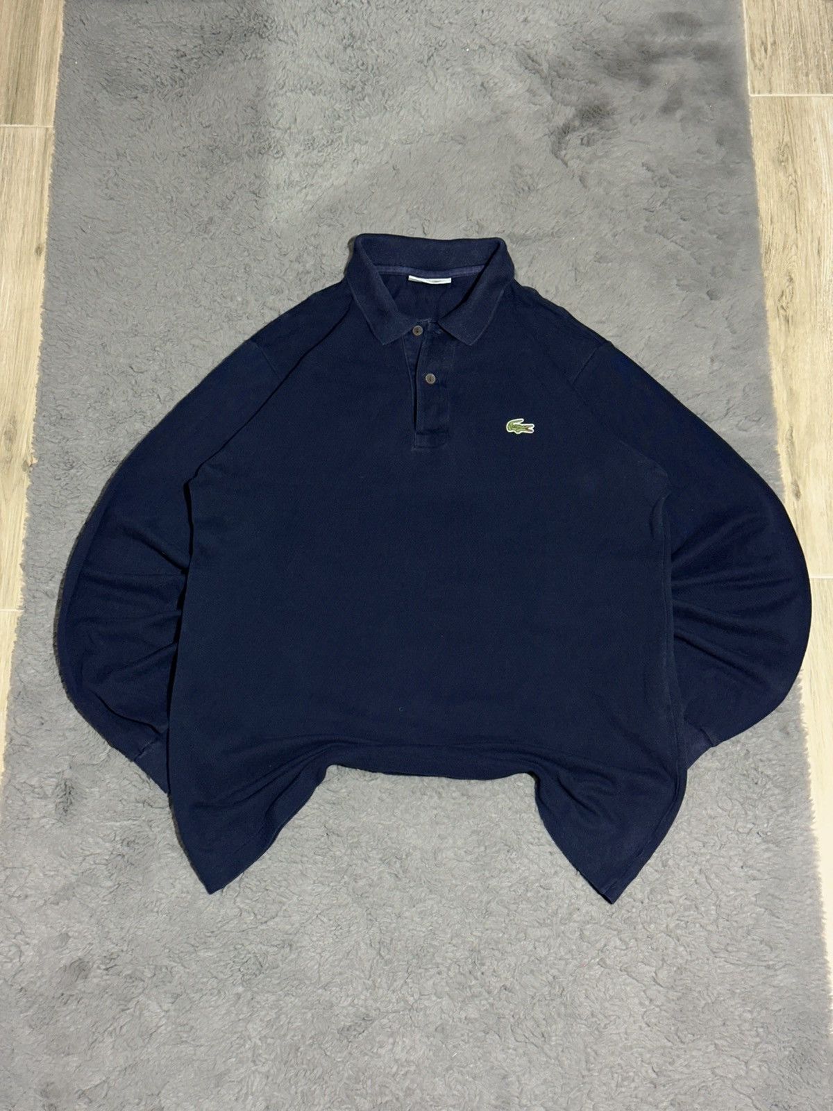 Lacoste Vintage Lacoste Long Sleeve Polo Shirt Size US L / EU 52-54 / 3 - 1 Thumbnail