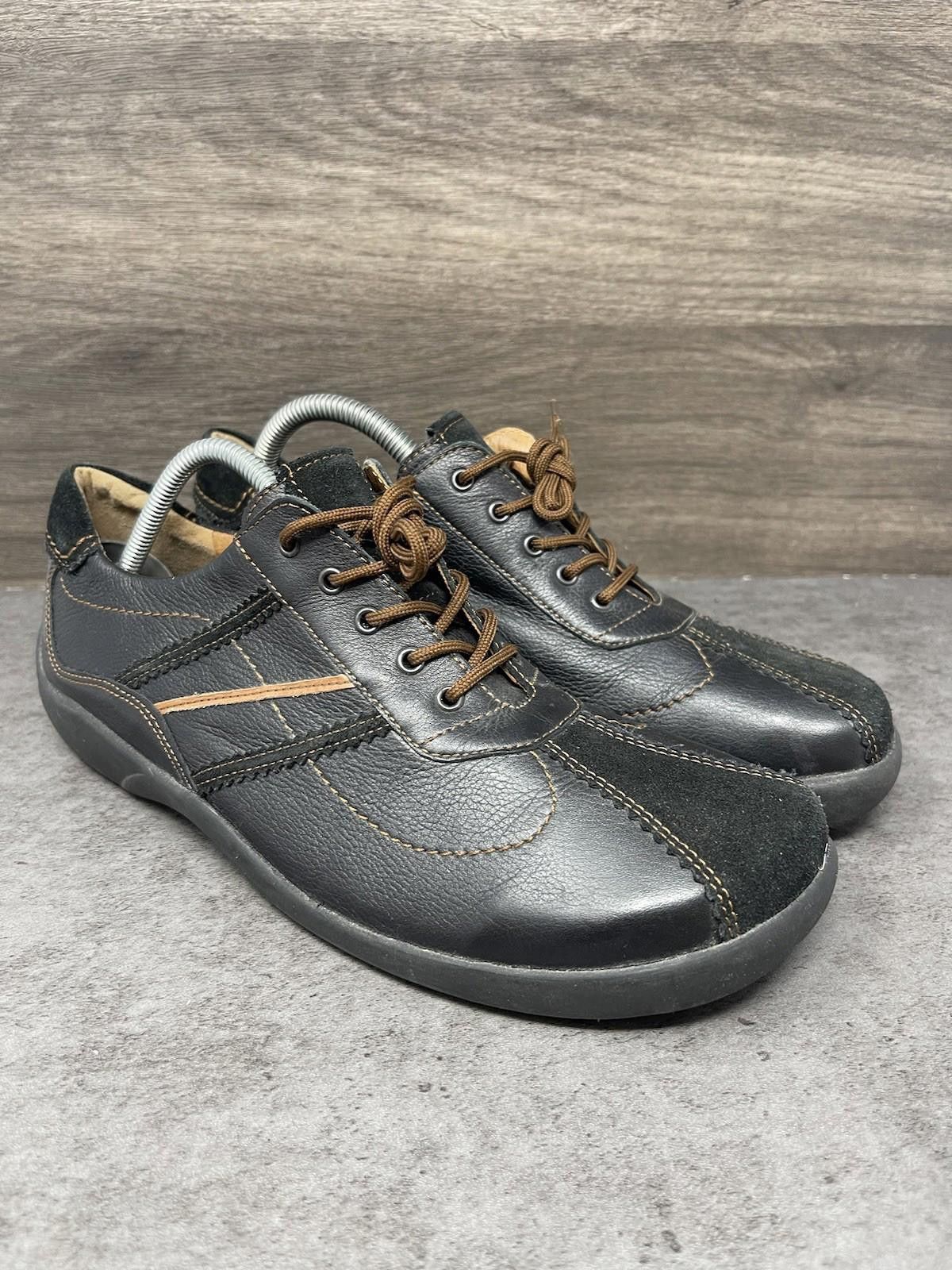 Other Theresia M Shoes Womens Size 6.5 Black Leather Size US 6.5 / IT 36.5 - 4 Thumbnail