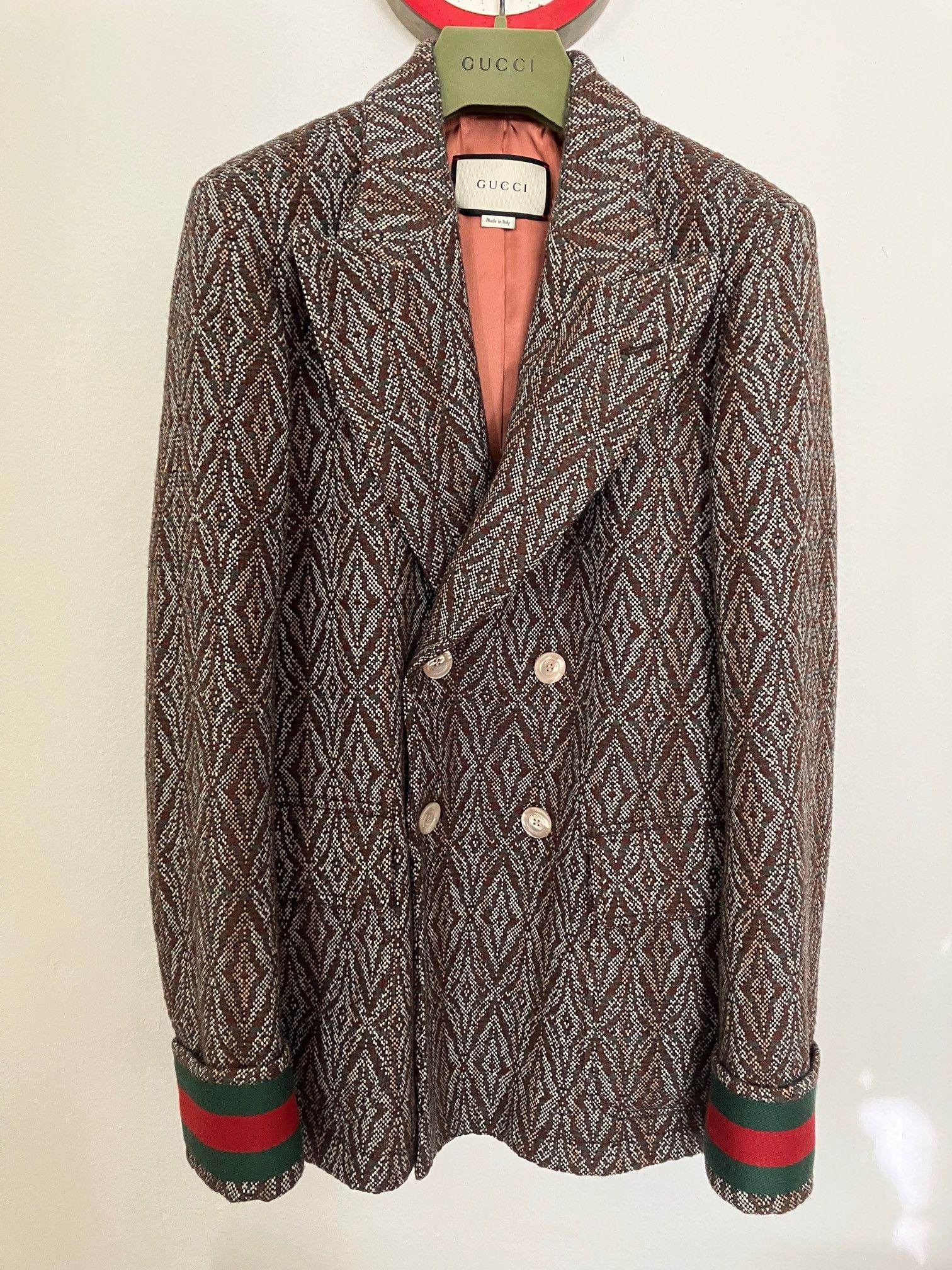 image of Gucci Blazer in Grey, Women's (Size Medium)