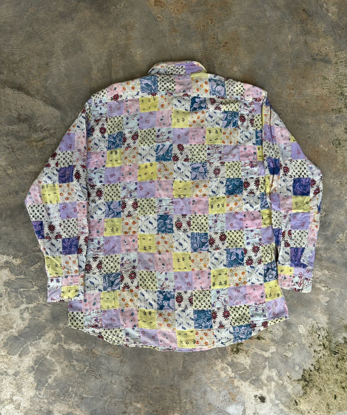 Hysteric Glamour D.E.U.X Bath Palier Patchwork Shirt Size US L / EU 52-54 / 3 - 3 Thumbnail