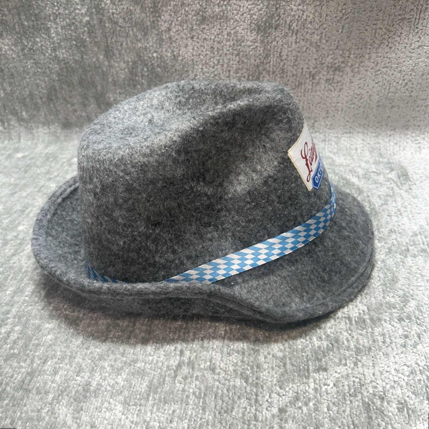 FELT Leinenkugel's Oktoberfest Felt Swiss German Alpine Bavarian Hat Cap Feathers Fedora Men One Size Gray Autumn Winter Spring Summer Classic Lightweight Size ONE SIZE - 5 Thumbnail