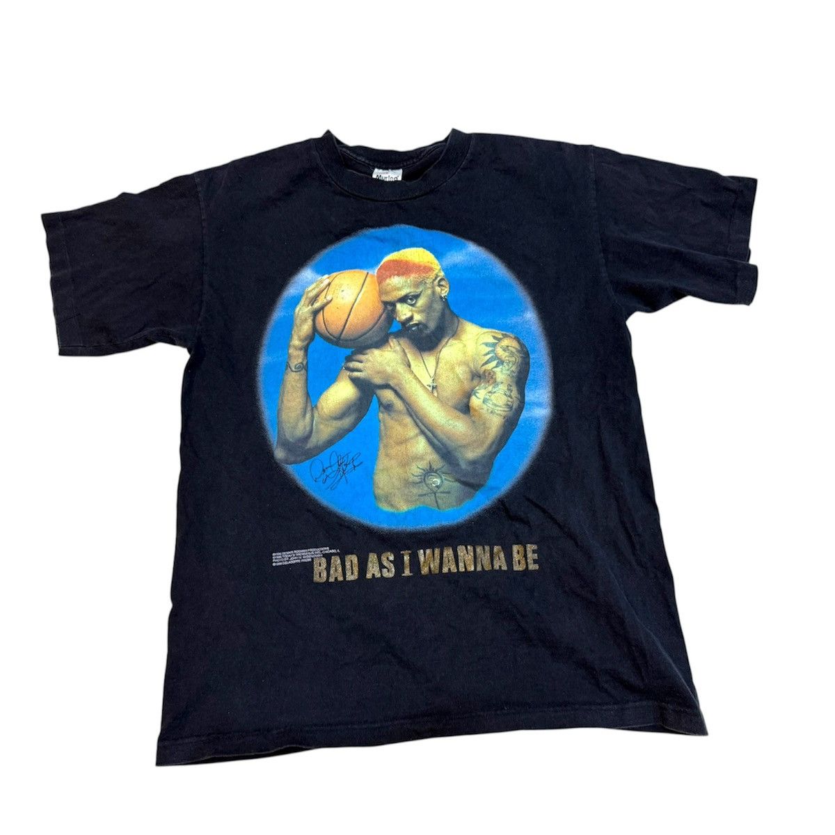 Vintage Vintage 90s Dennis Rodman Bad as I Wanna Be T-Shirt Size US L / EU 52-54 / 3 - 1 Thumbnail