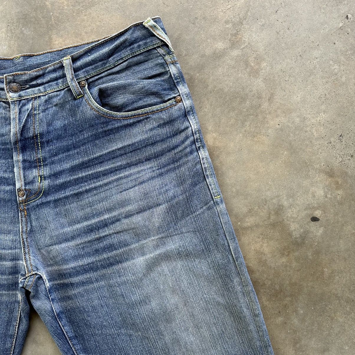 Evisu Vintage Japanese EVISU Faded Denim Indigo Pant Jean W39 Size US 39 - 13 Thumbnail