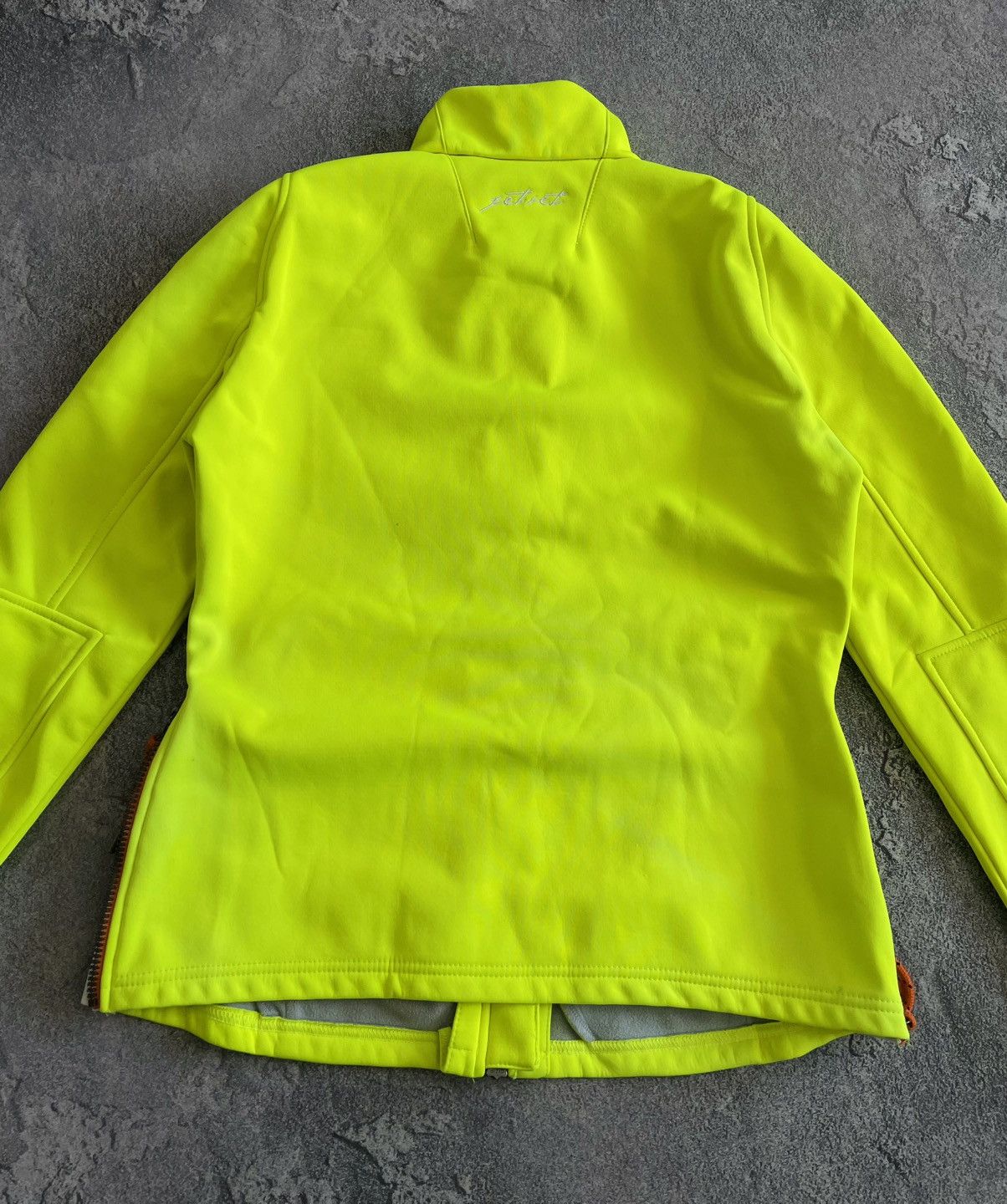 JET SET Women Green SoftShell Jacket Size 2 ( M ) Outdoor