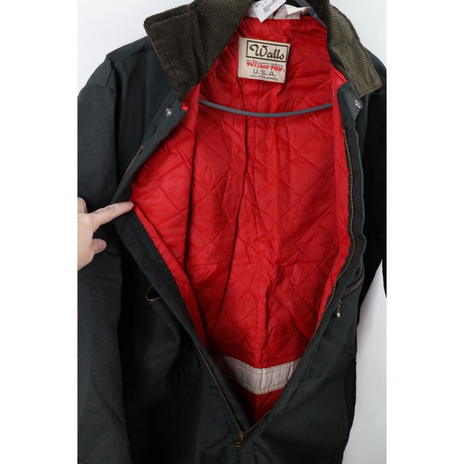 Vintage × Walls Vintage 90s Walls Blizzard Pruf Faded Quilted Coveralls Size US L / EU 52-54 / 3 - 15 Thumbnail