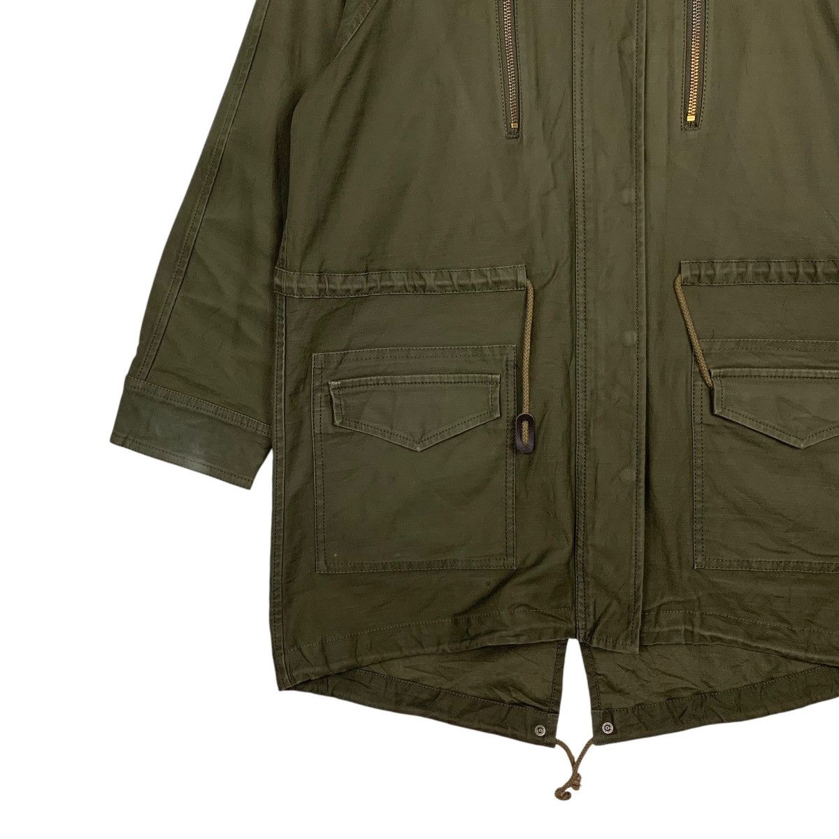Japanese Brand MJUKA Olive Green Fish Tail Parka Free Size #2461-C110 Size US S / EU 44-46 / 1 - 5 Thumbnail