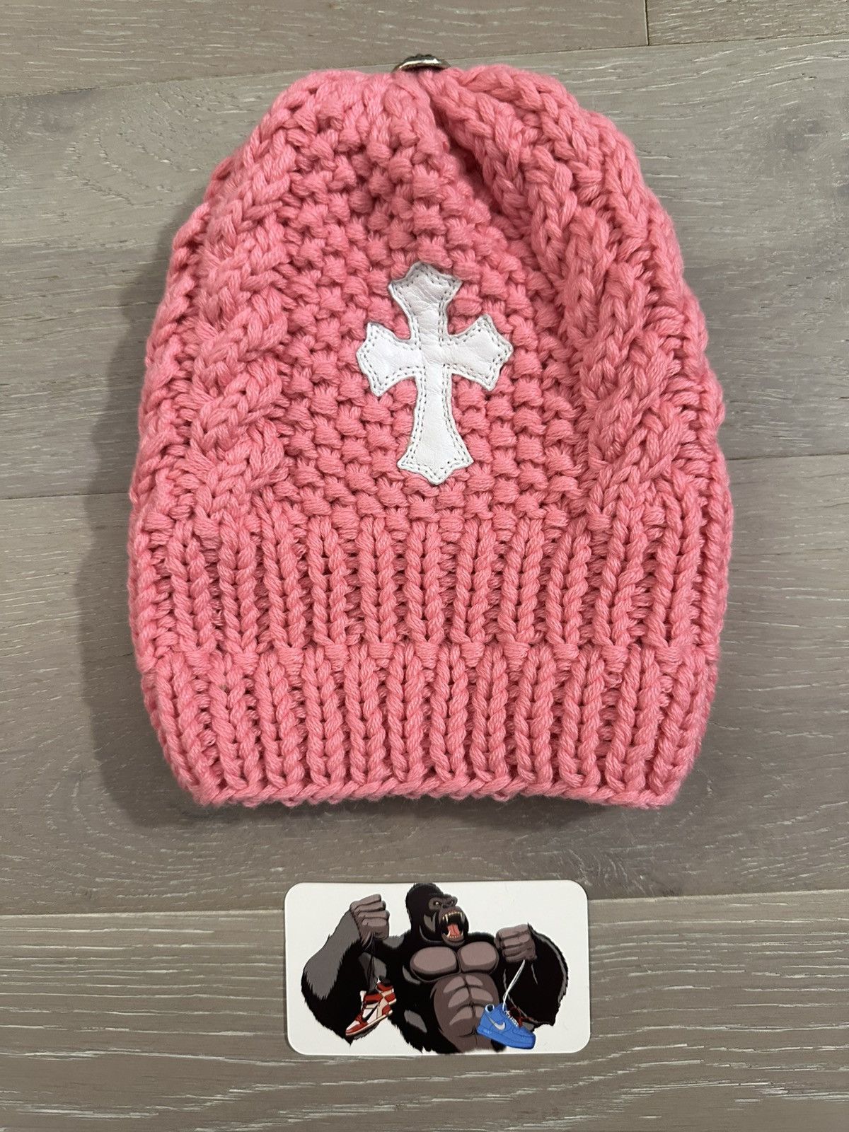 Chrome Hearts Chrome Hearts Cross Patch Cashmere Beanie Kids Size ONE SIZE - 2 Thumbnail