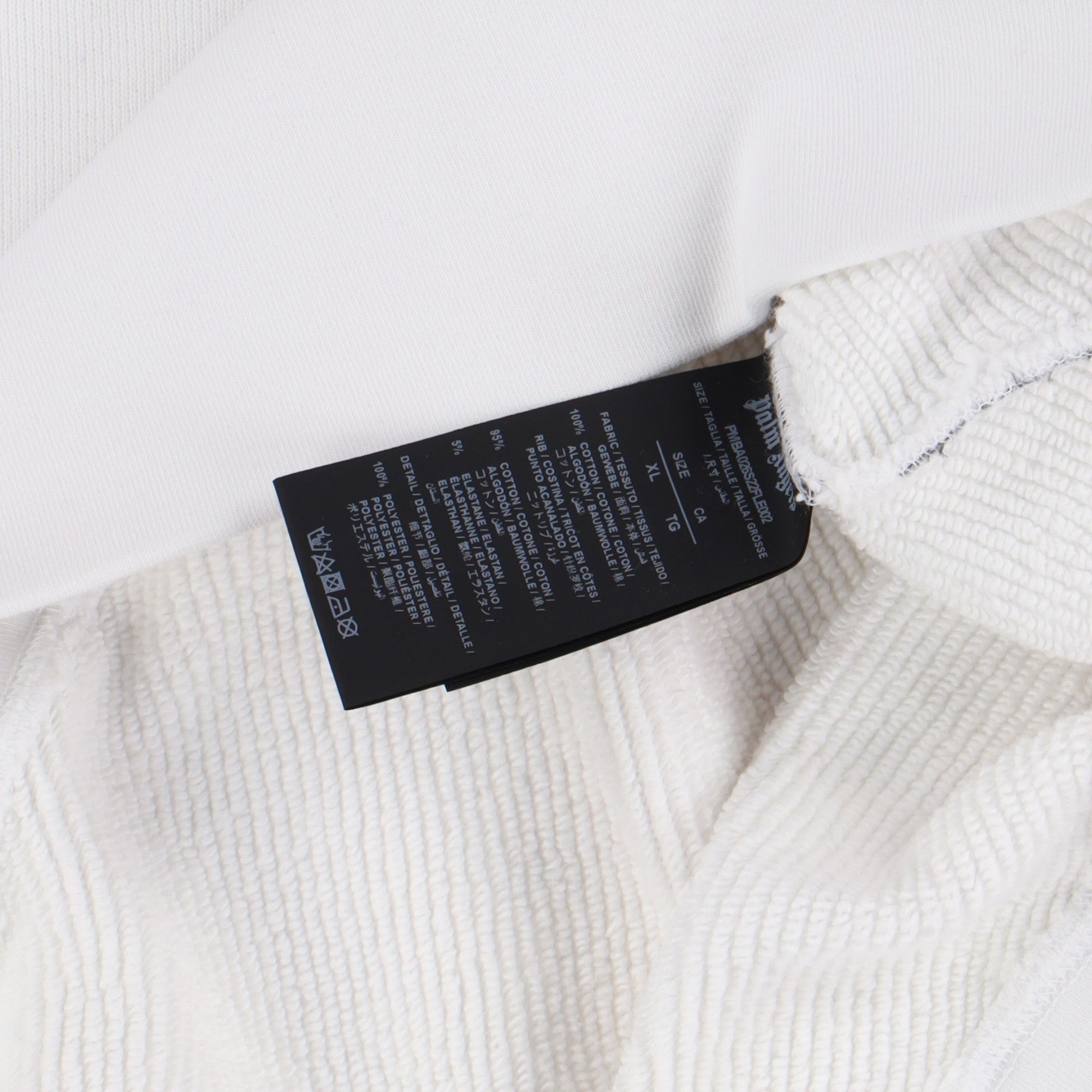 Palm Angels White Leaf Logo Print Oversized Sweatshirt Size US XL / EU 56 / 4 - 6 Thumbnail
