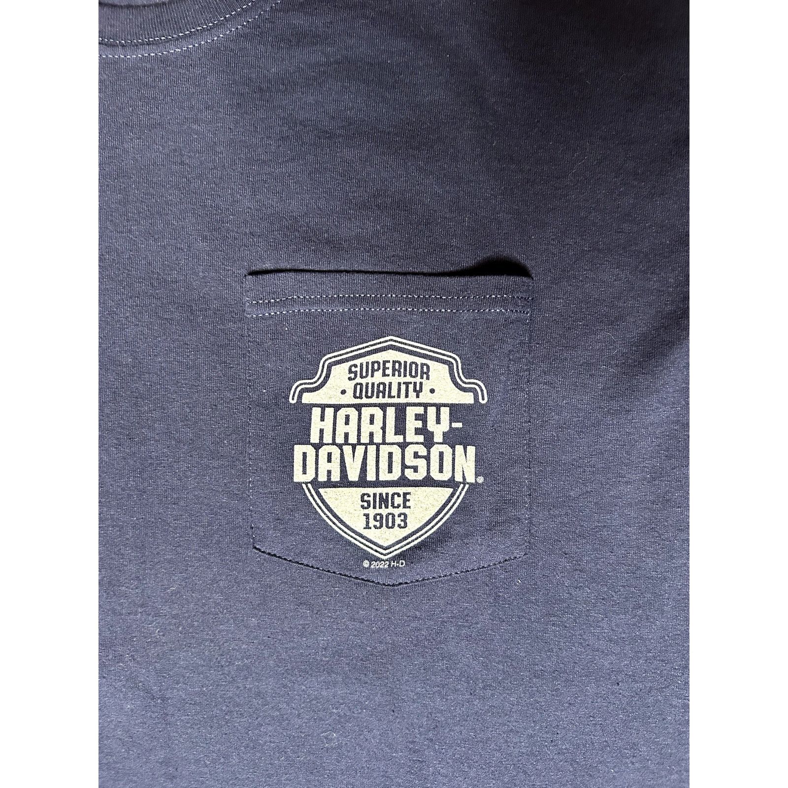 Harley Davidson × Vintage Vintage Harley Davidson Motorcycles Darlington MD T-Shirt Size US XL / EU 56 / 4 - 4 Thumbnail