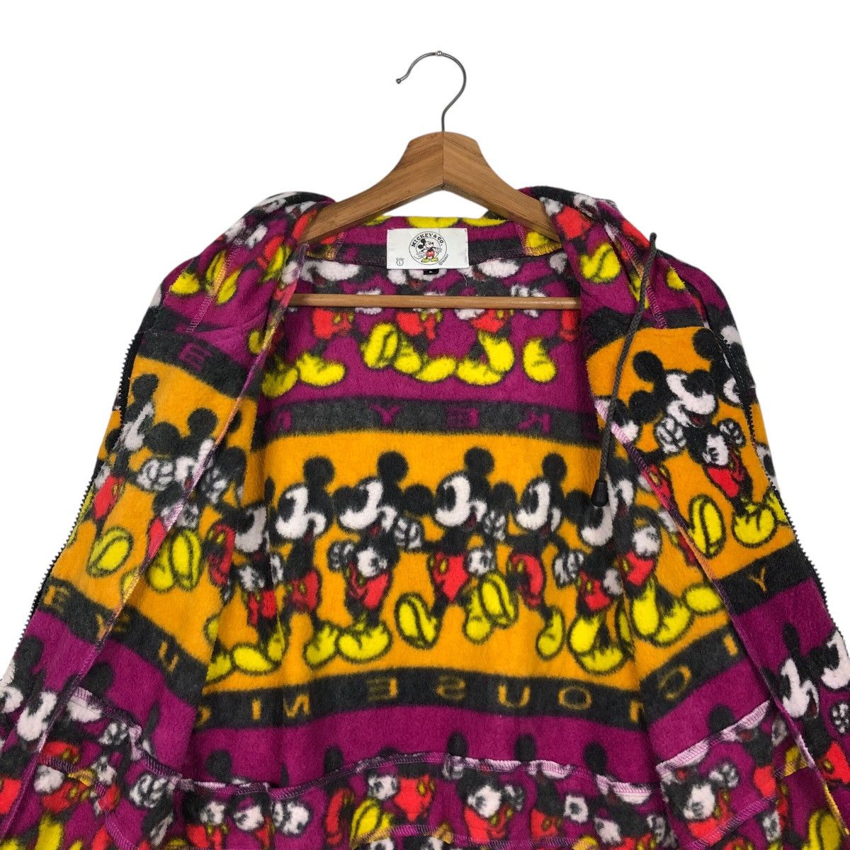 Japanese Brand 📌Vintage Mickey Mouse Zipper Fleece Jackey Navajo Design Size US S / EU 44-46 / 1 - 16 Thumbnail