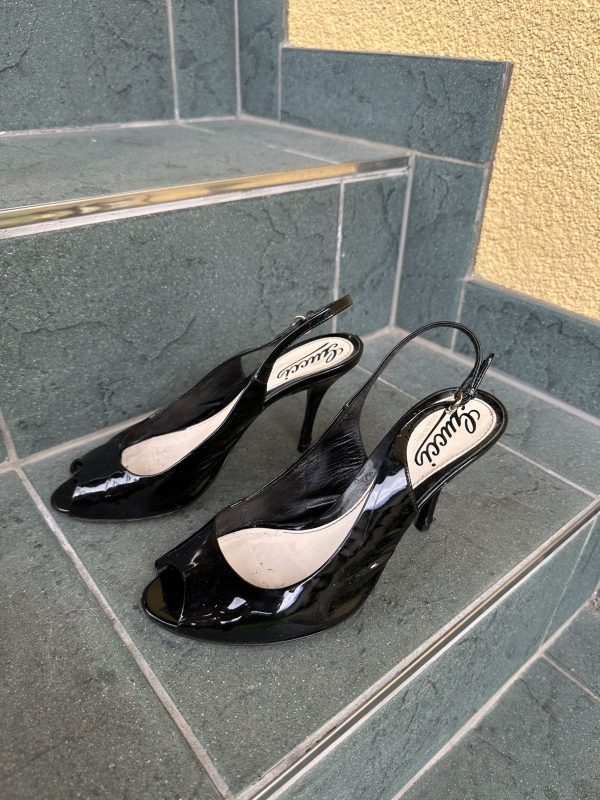 Gucci Gucci Heels Pumps Vintage Rare Black Luxury Shoes Size US 5.5 / IT 35.5 - 5 Thumbnail