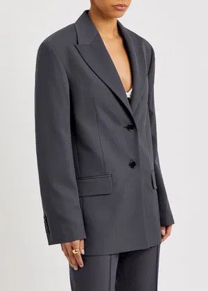 Acne Studios o1y0725 Blazer in Slate Blue Size M / US 6-8 / IT 42-44 - 2 Thumbnail