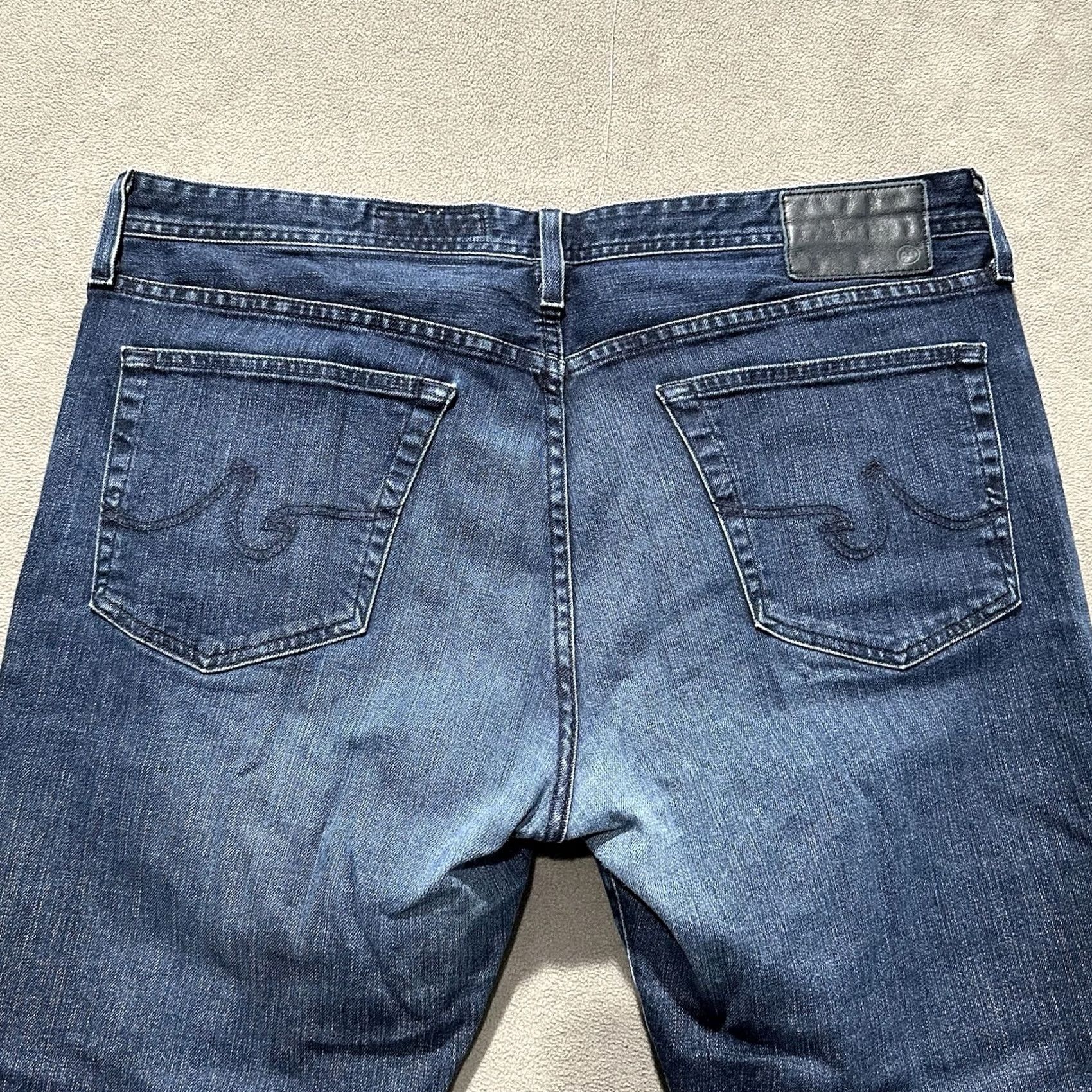 Denime AG Adriano Goldschmied The Graduate Jeans Men 38 39x27 Blue Denim Tailored Size US 38 / EU 54 - 4 Thumbnail
