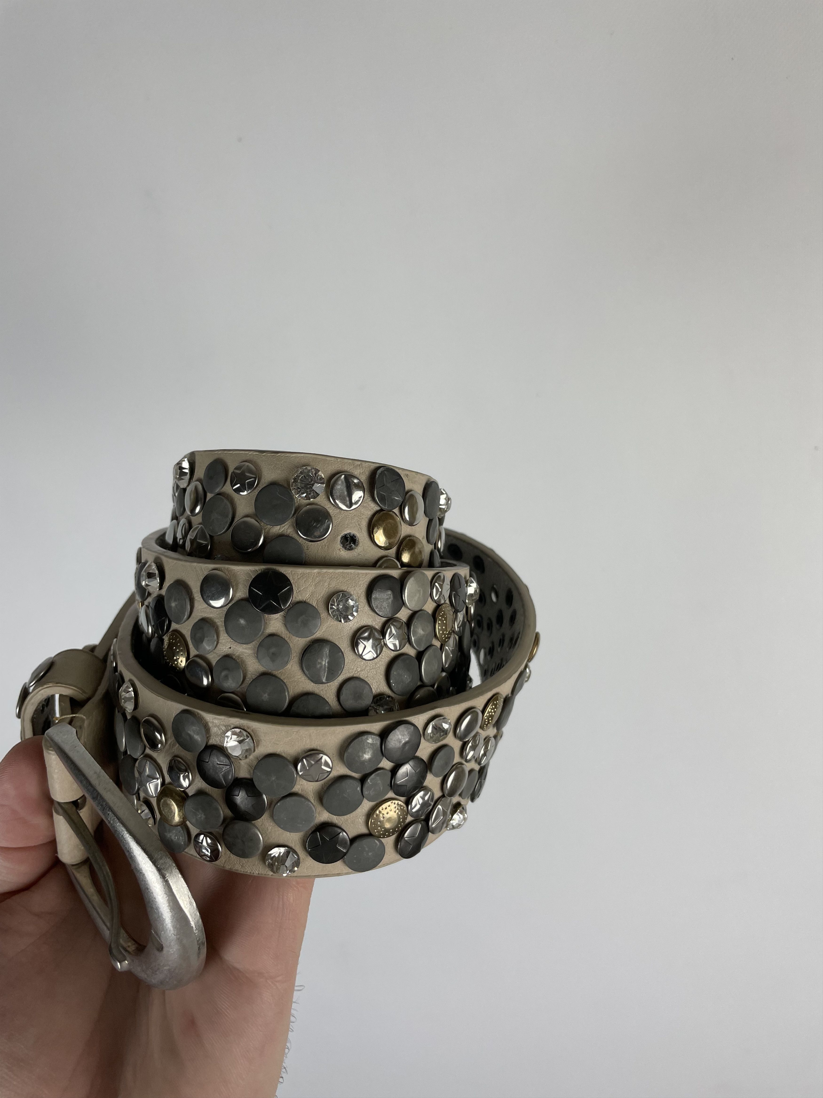 Japanese Brand × Vintage Vintage Leather belt Avant Garde Style Y2k Size ONE SIZE - 3 Thumbnail
