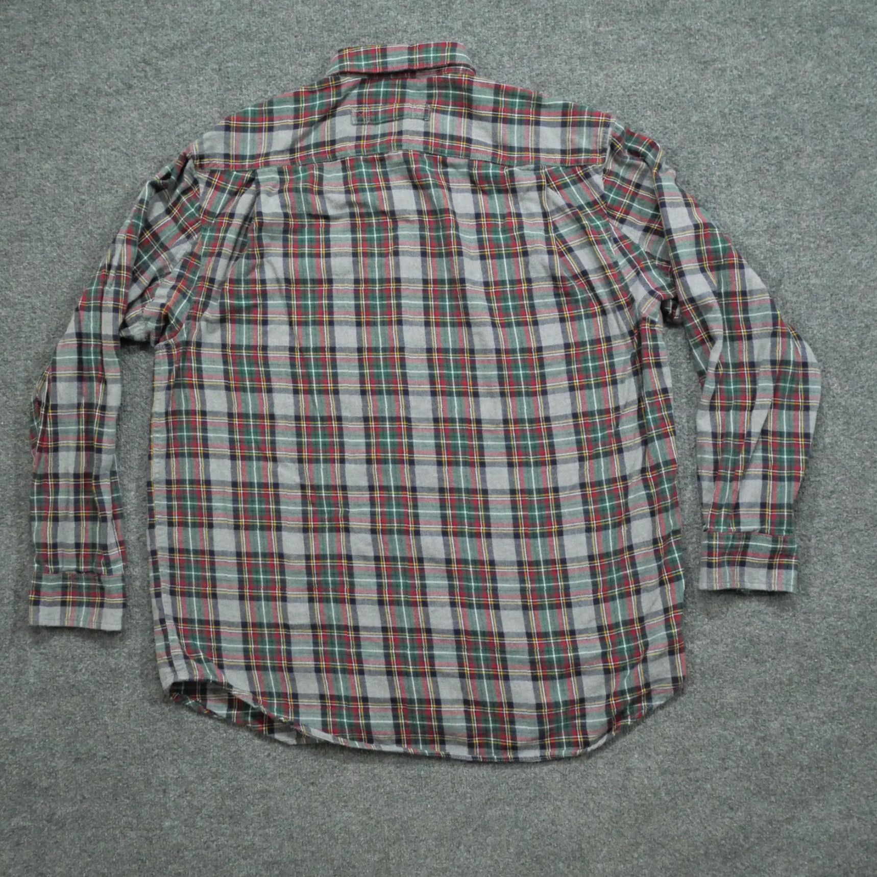 CO Duluth Trading Co Shirt Mens Large Plaid Flannel Button Up Grey Green Red Size US L / EU 52-54 / 3 - 6 Thumbnail