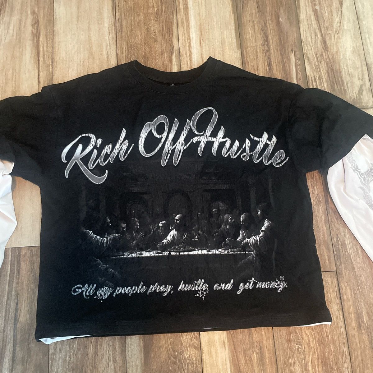 Other Black and white double layered long sleeve Size US M / EU 48-50 / 2 - 2 Thumbnail