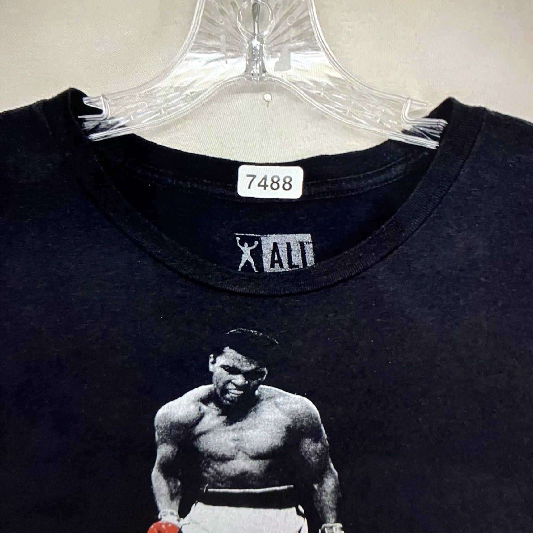 Vintage VINTAGE Muhammad Ali Mens T Shirt Boxing 90s Logo Graphic Short Sleeve Crew Neck Black XL Lightweight Cotton Size US XL / EU 56 / 4 - 7 Thumbnail