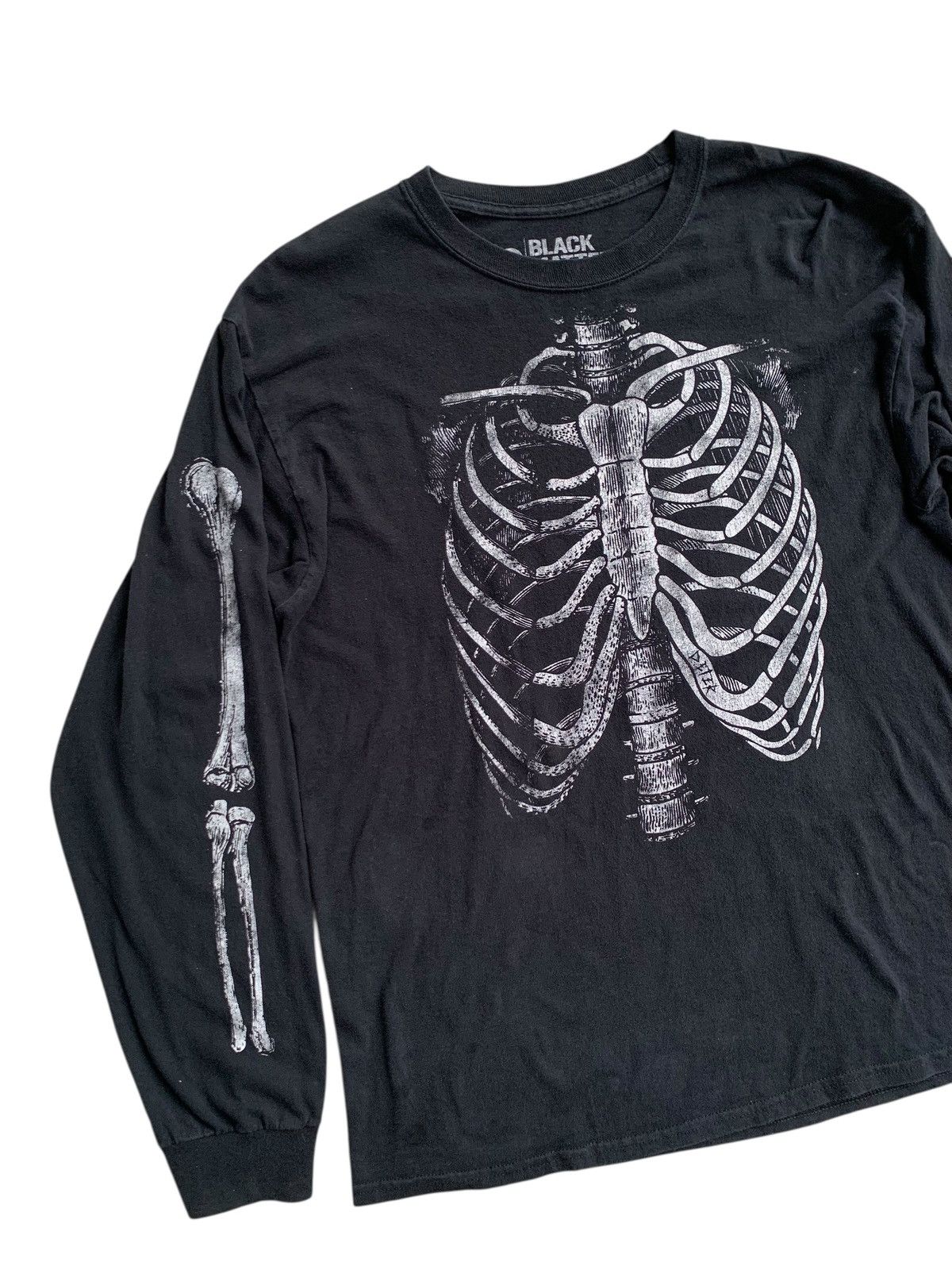 Japanese Brand Black Matter Skeleton Long Sleeve Vintage By Honduras Size US L / EU 52-54 / 3 - 2 Thumbnail
