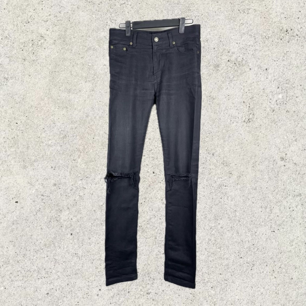Saint Laurent Paris Saint Laurent Paris D02 Knee Slit Denim Size US 29 - 1 Thumbnail