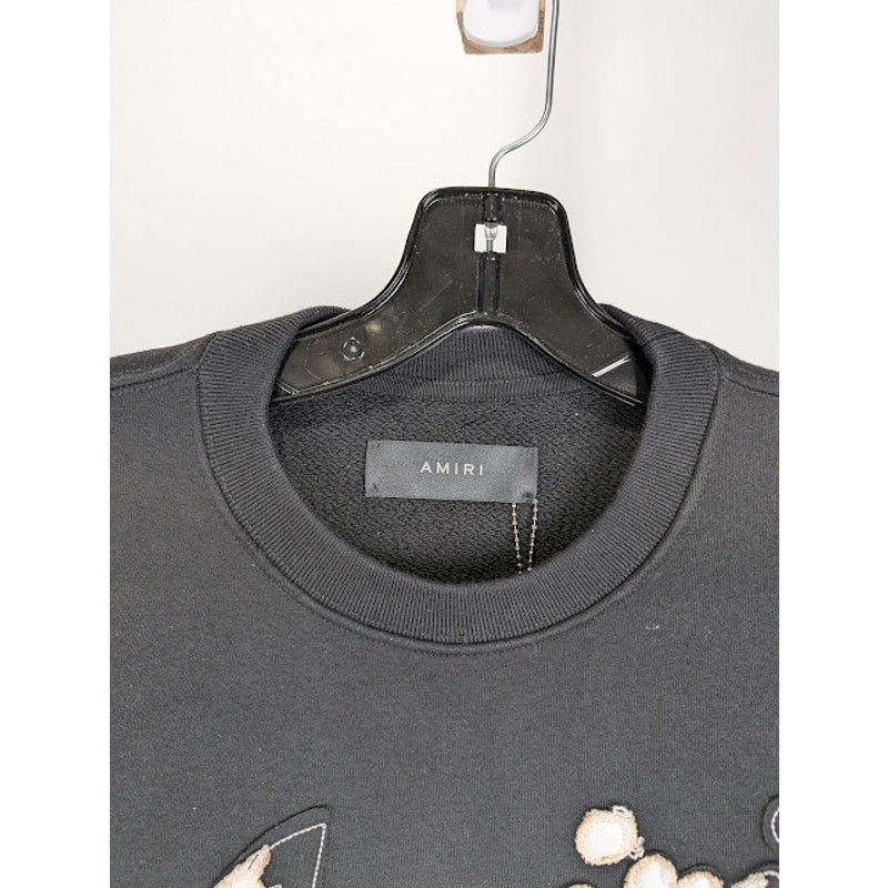 Amiri o1rshd1 Amiri 22 Crewneck Sweatshirt in Black Size US M / EU 48-50 / 2 - 3 Thumbnail