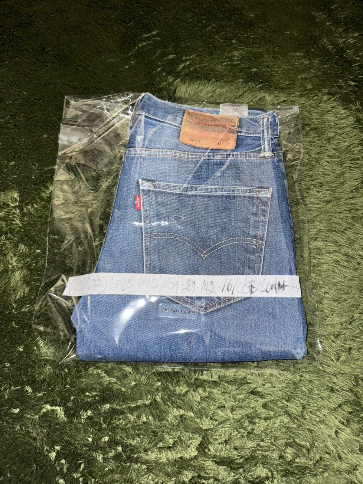 Levi's [W31/L32] Levi’s 501 S Leather Label Vintage Wash Size US 31 - 12 Thumbnail