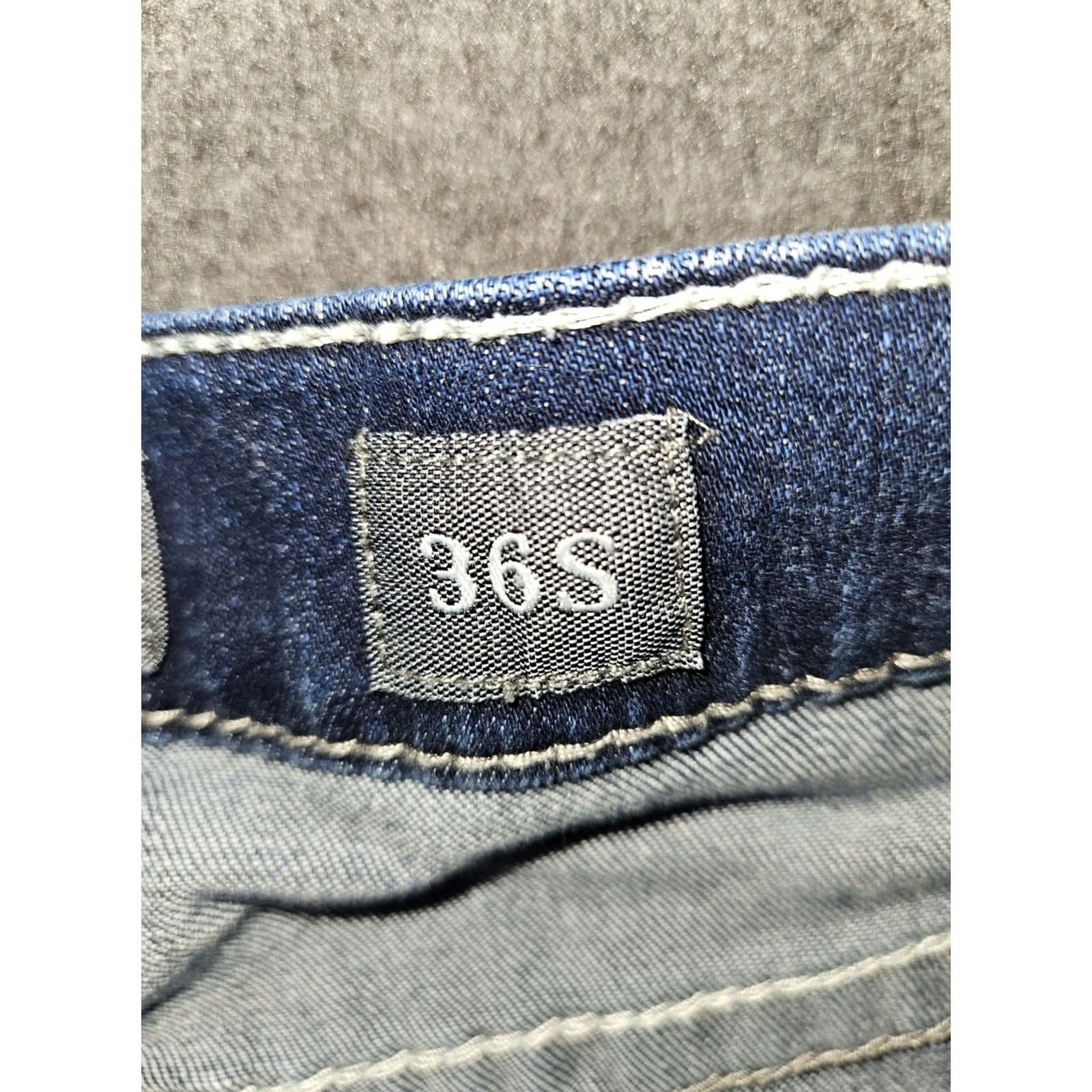 Vintage BKE Seth Jeans Men 36S Straight Leg Blue Denim Stretch Embroidered Preppy Size US 36 / EU 52 - 3 Thumbnail