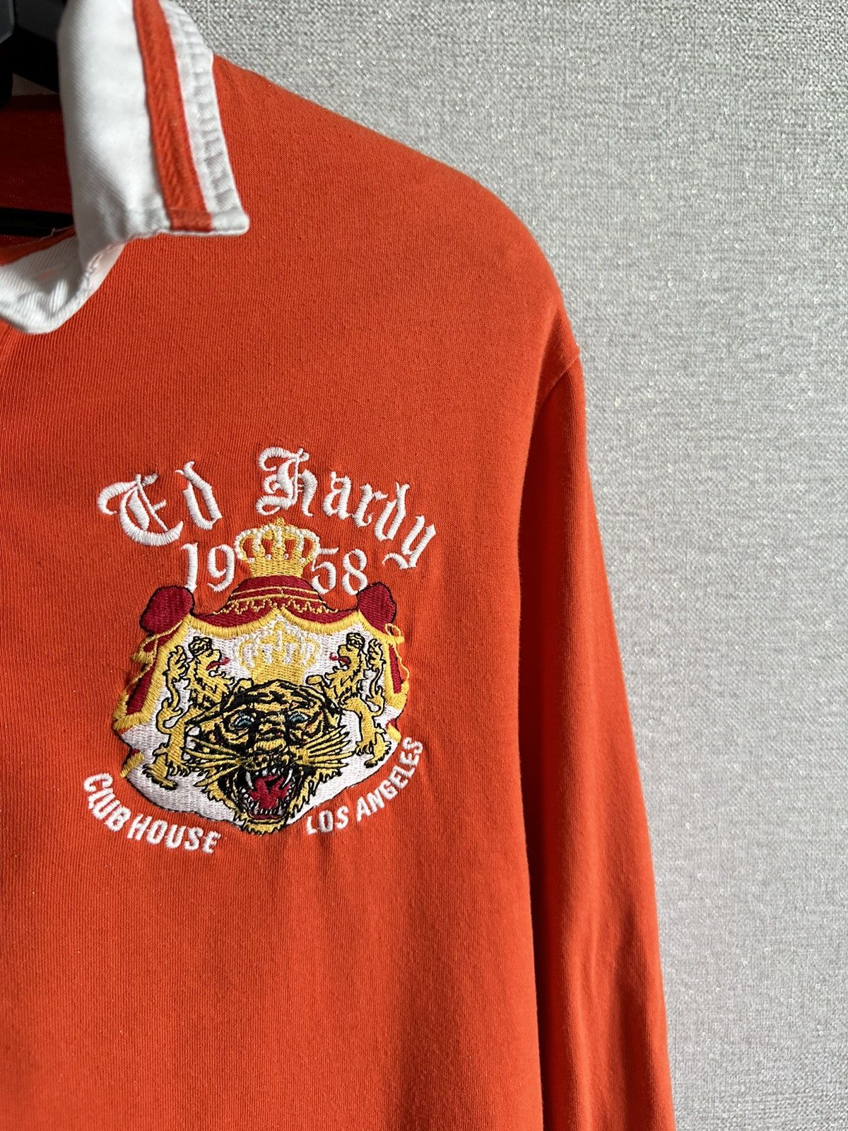 Christian Audigier Vintage Ed Hardy Netherlands Rugby Style Jersey Size US L / EU 52-54 / 3 - 7 Thumbnail