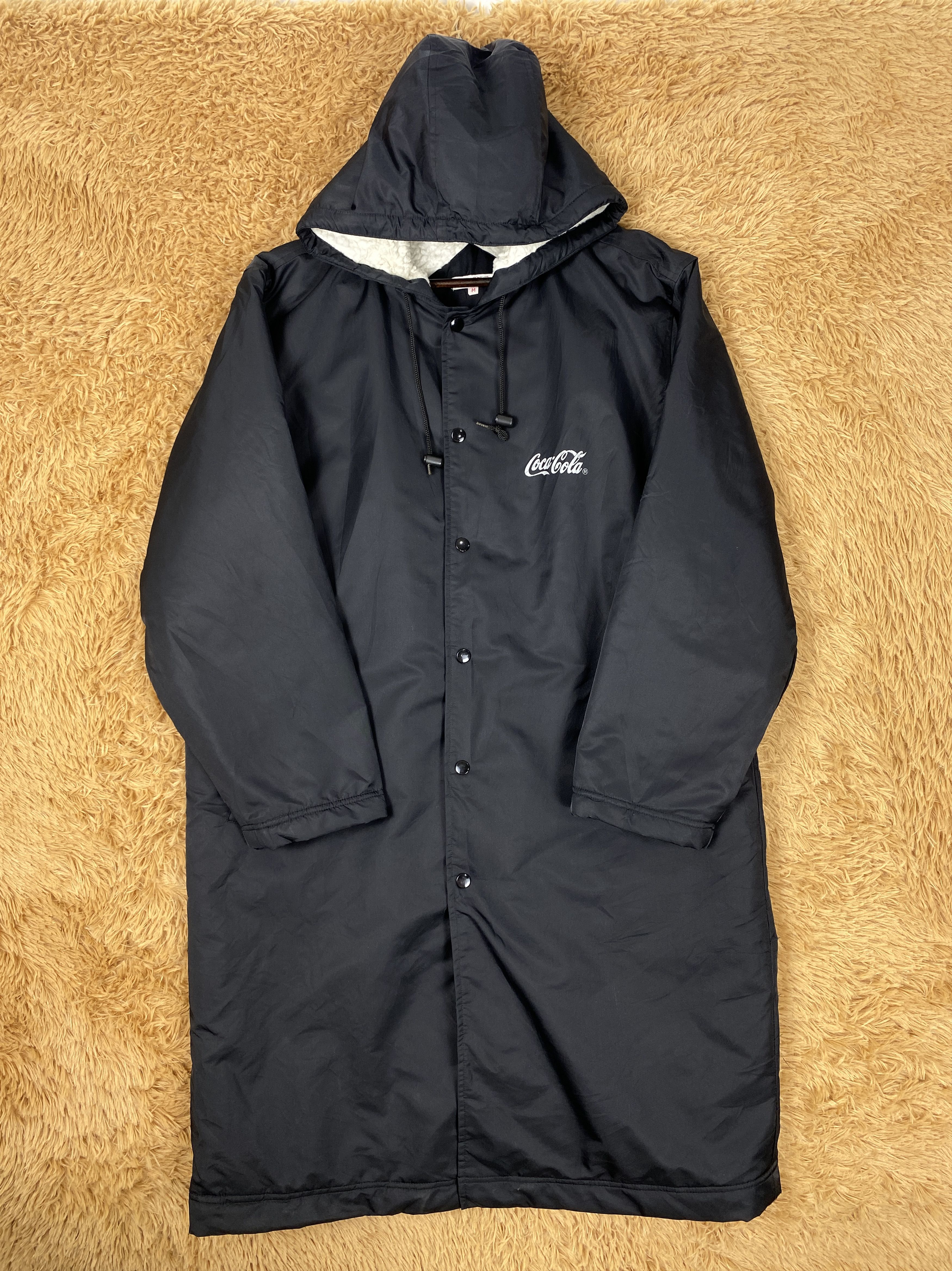 Coca Cola Vintage Coco Cola Hoodie Sherpa Lining Long Jacket J2097 Size US S / EU 44-46 / 1 - 5 Thumbnail