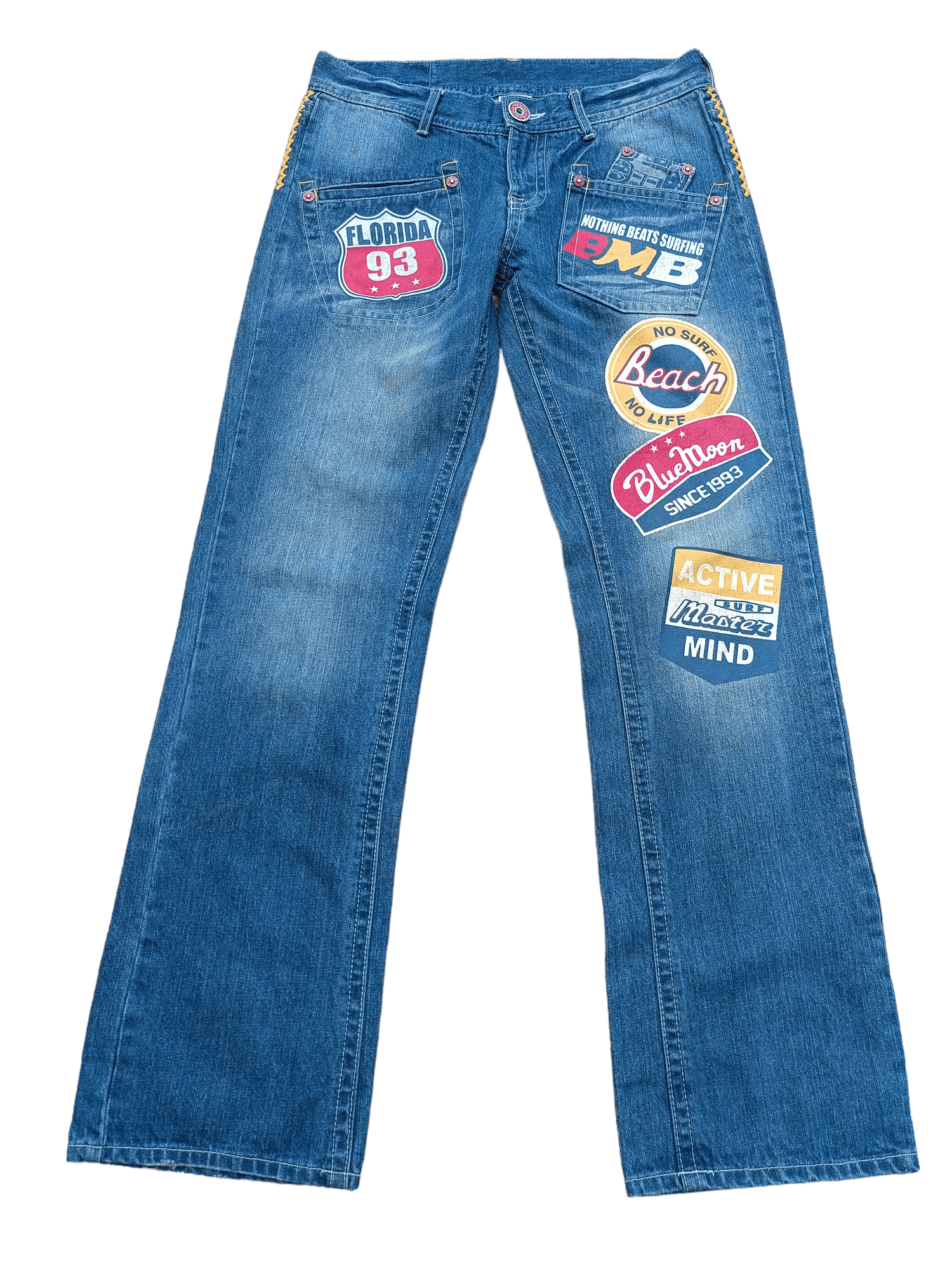 image of Vintage ! Blue Moon Blue Inspired Evisu Denim Jeans, Men's (Size 32)